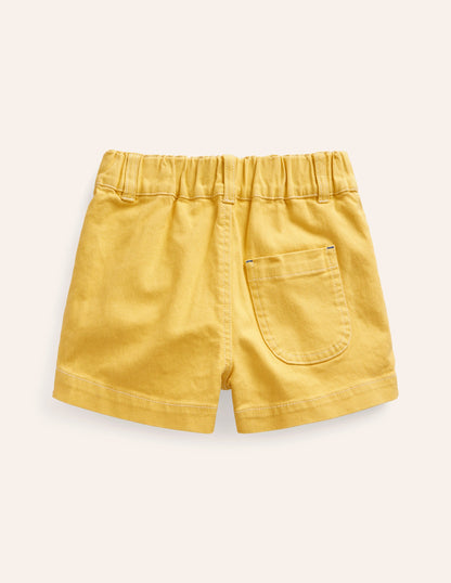 High Waisted Shorts-Lemon