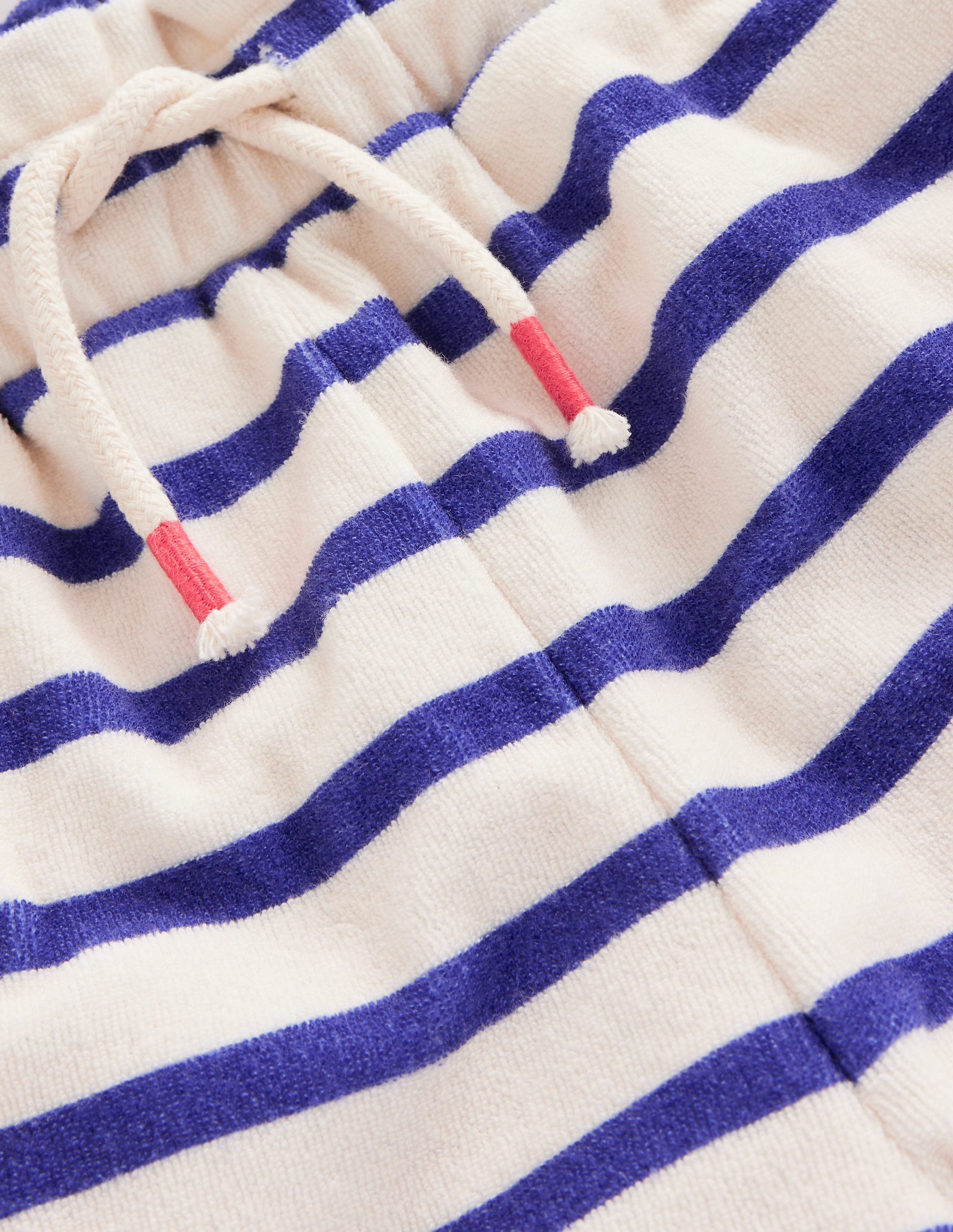 Towelling Pants-Navy/ Ivory Stripe - Image 3