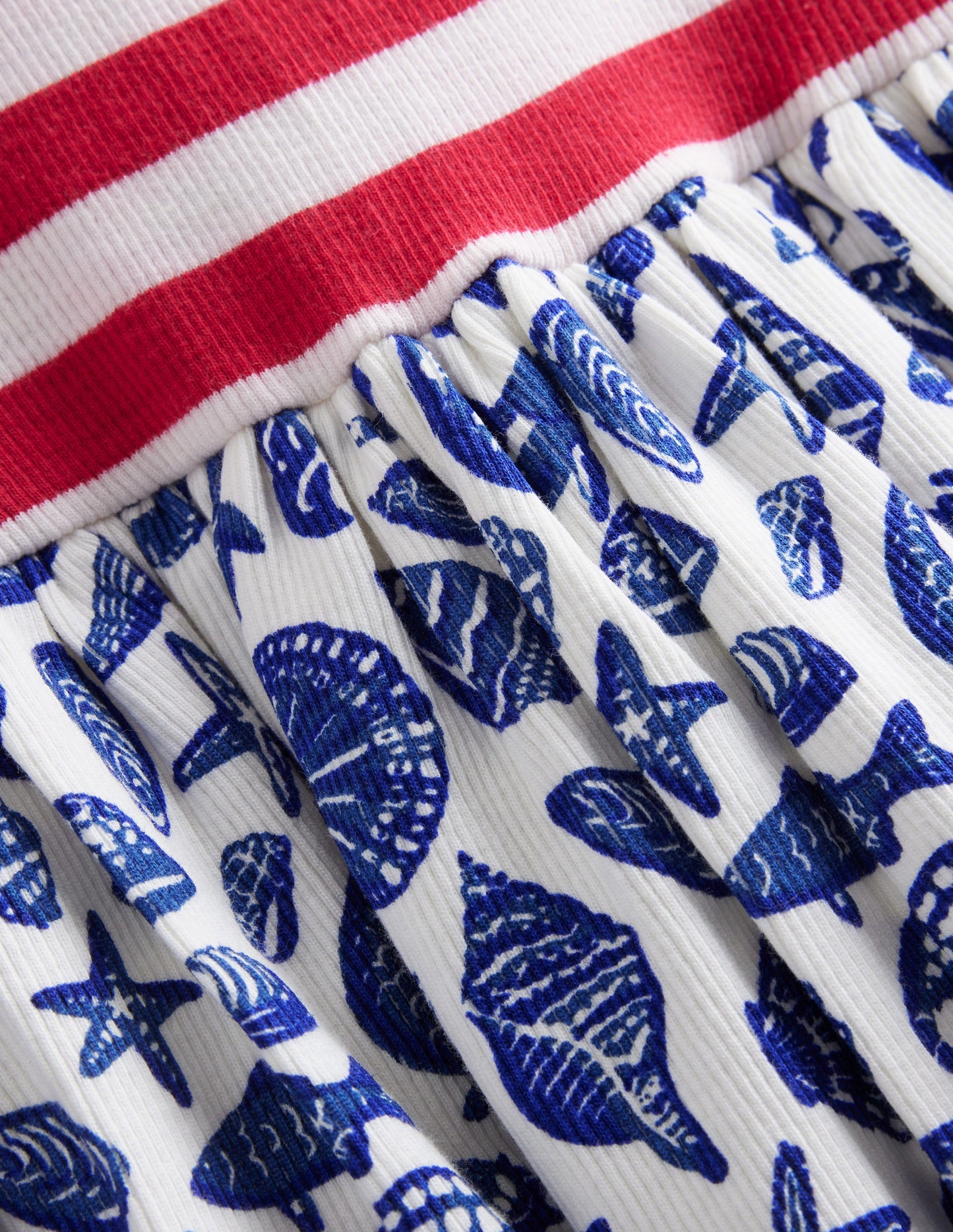 Strappy Hotchpotch Dress-Sapphire Blue Seashore