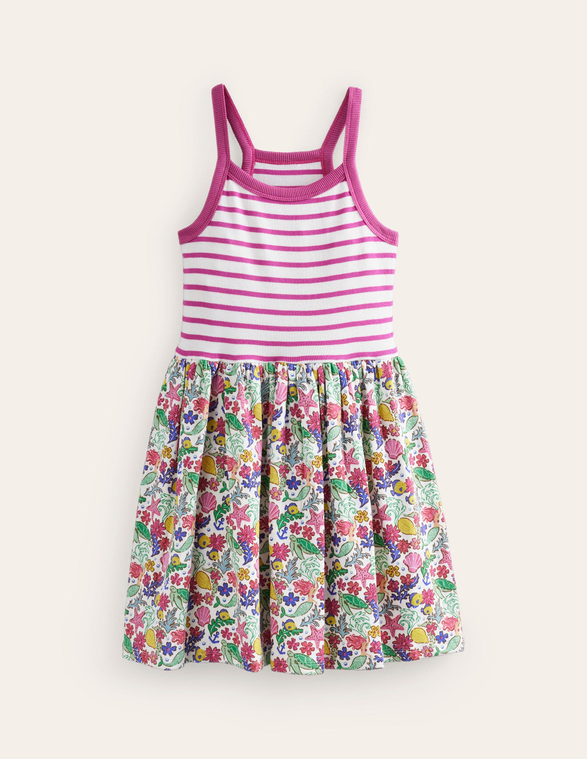 Strappy Hotchpotch Dress-Multi Mermaid Ditsy - Image 1