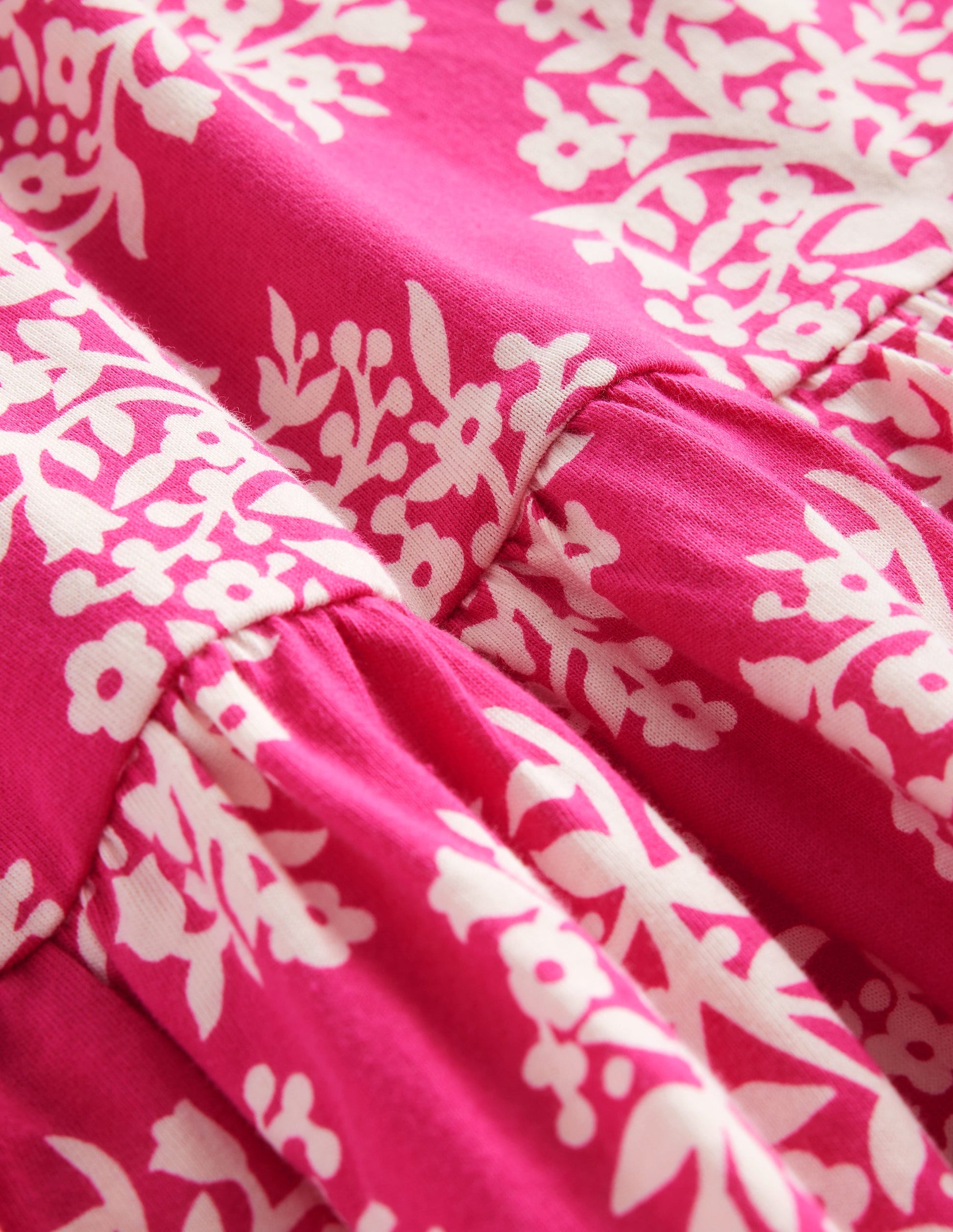 Strappy Drop Waist Dress-Pink Woodblock-3
