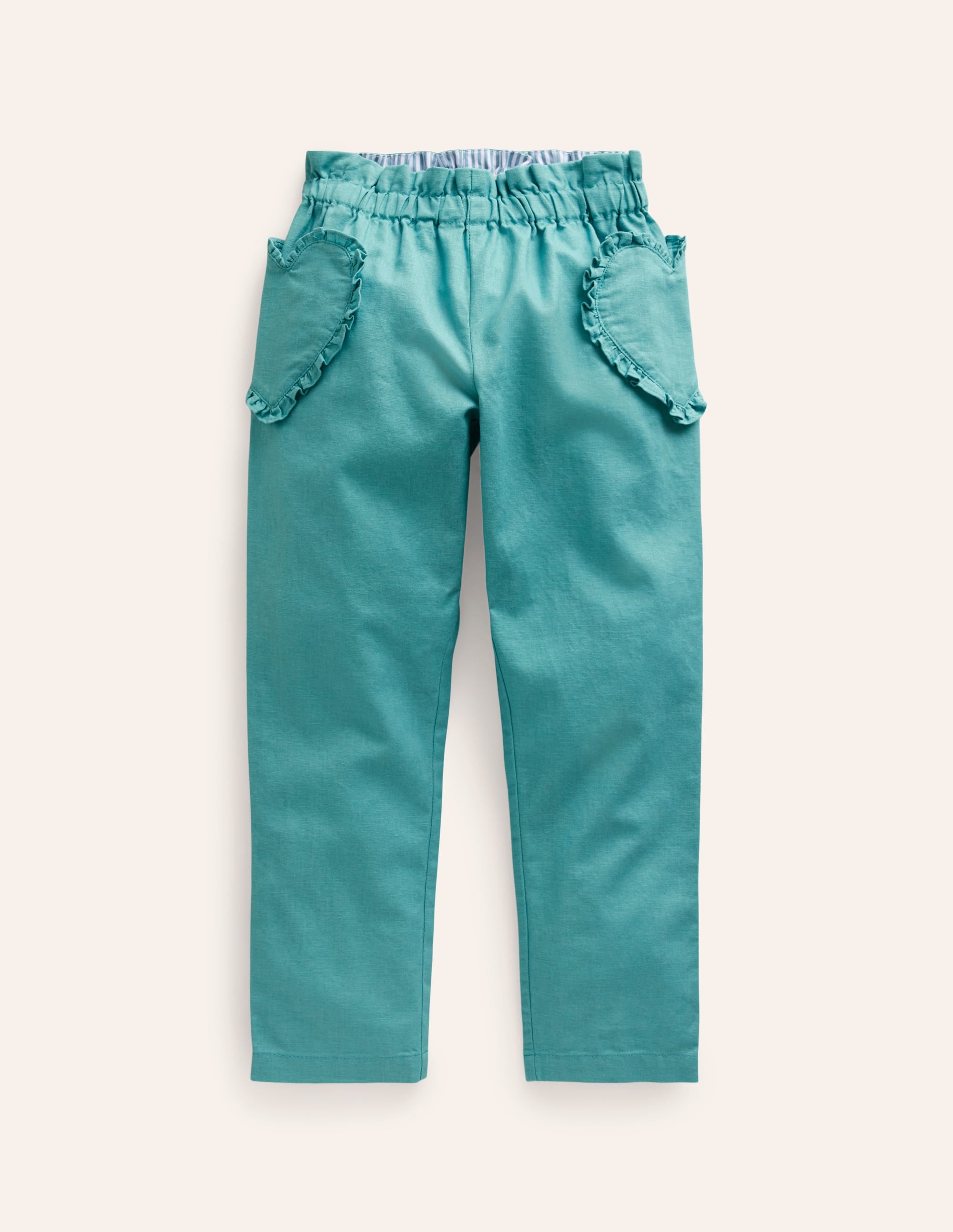 Heart Pocket Pull On Pants-Corsica Blue - Image 1