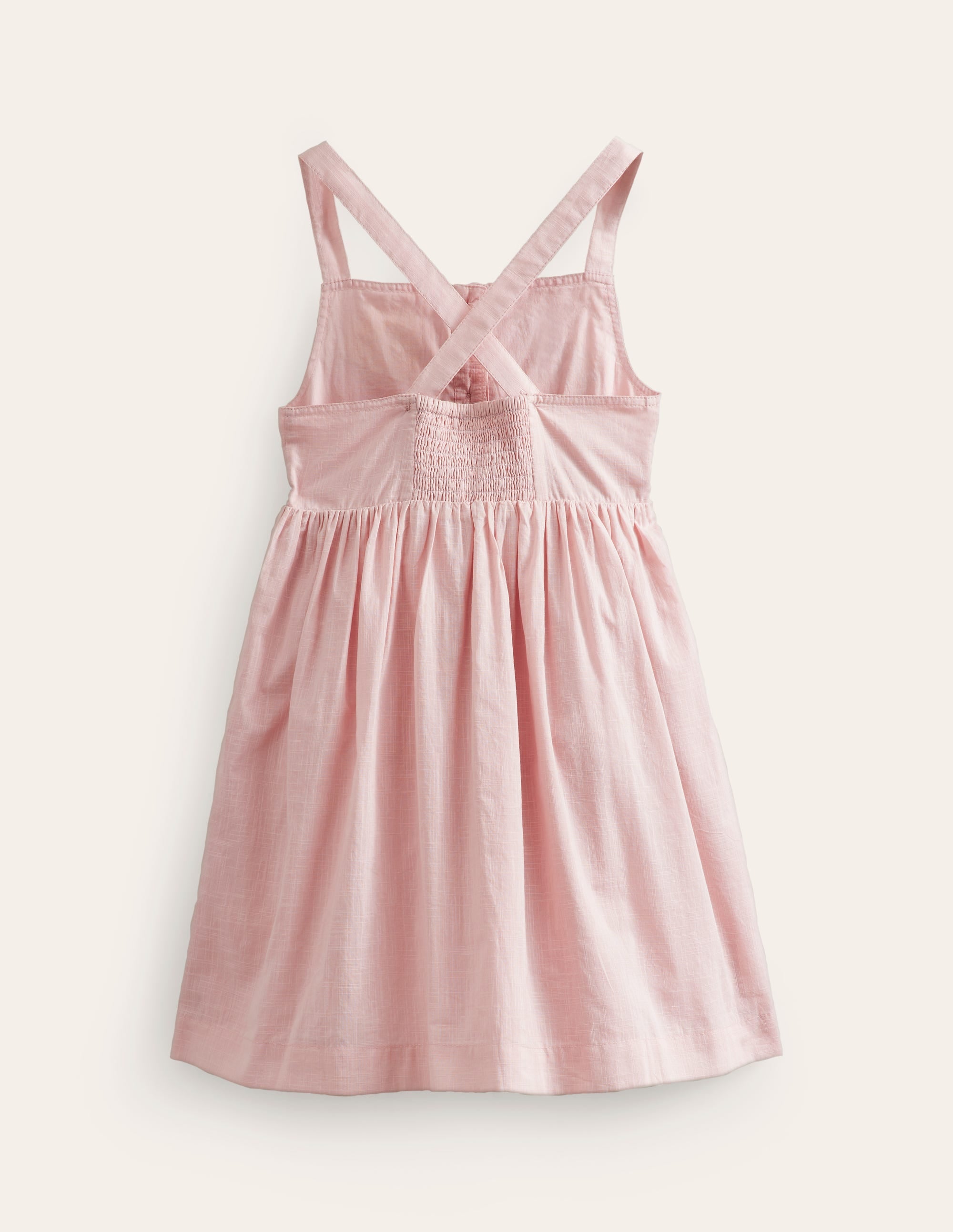 Button Through Logo Dress-Ballet Pink Ice Creams - Image 2