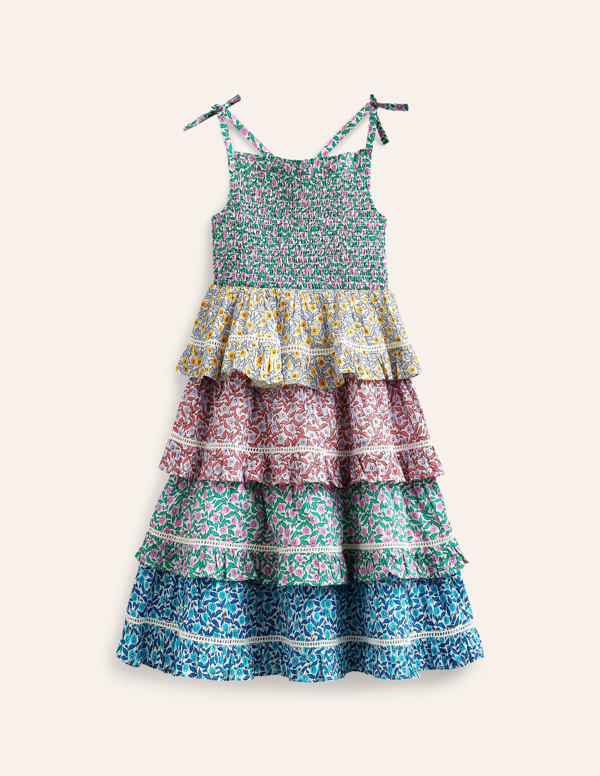 Tiered Hotchpotch Sundress-Hotchpotch floral - Image 1