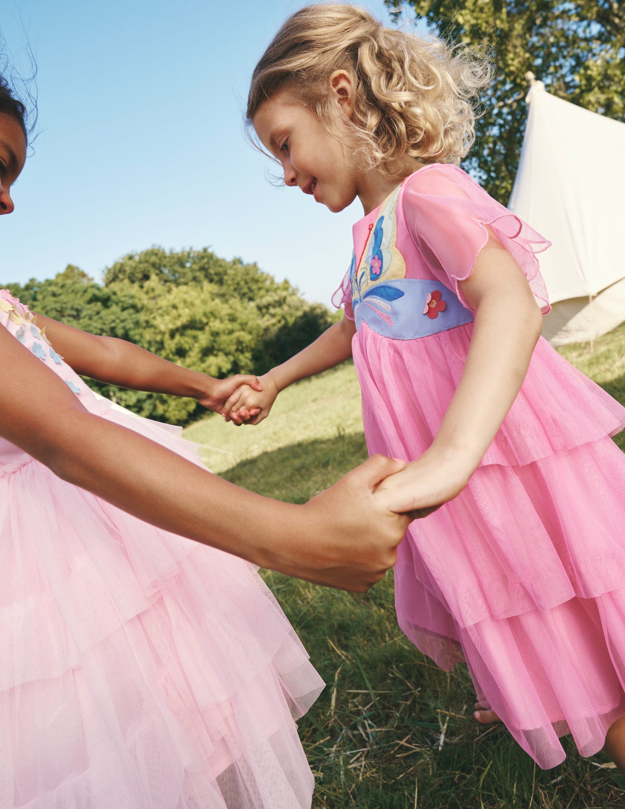 Butterfly Bodice Tulle Dress-Formica Pink Butterfly - Image 4
