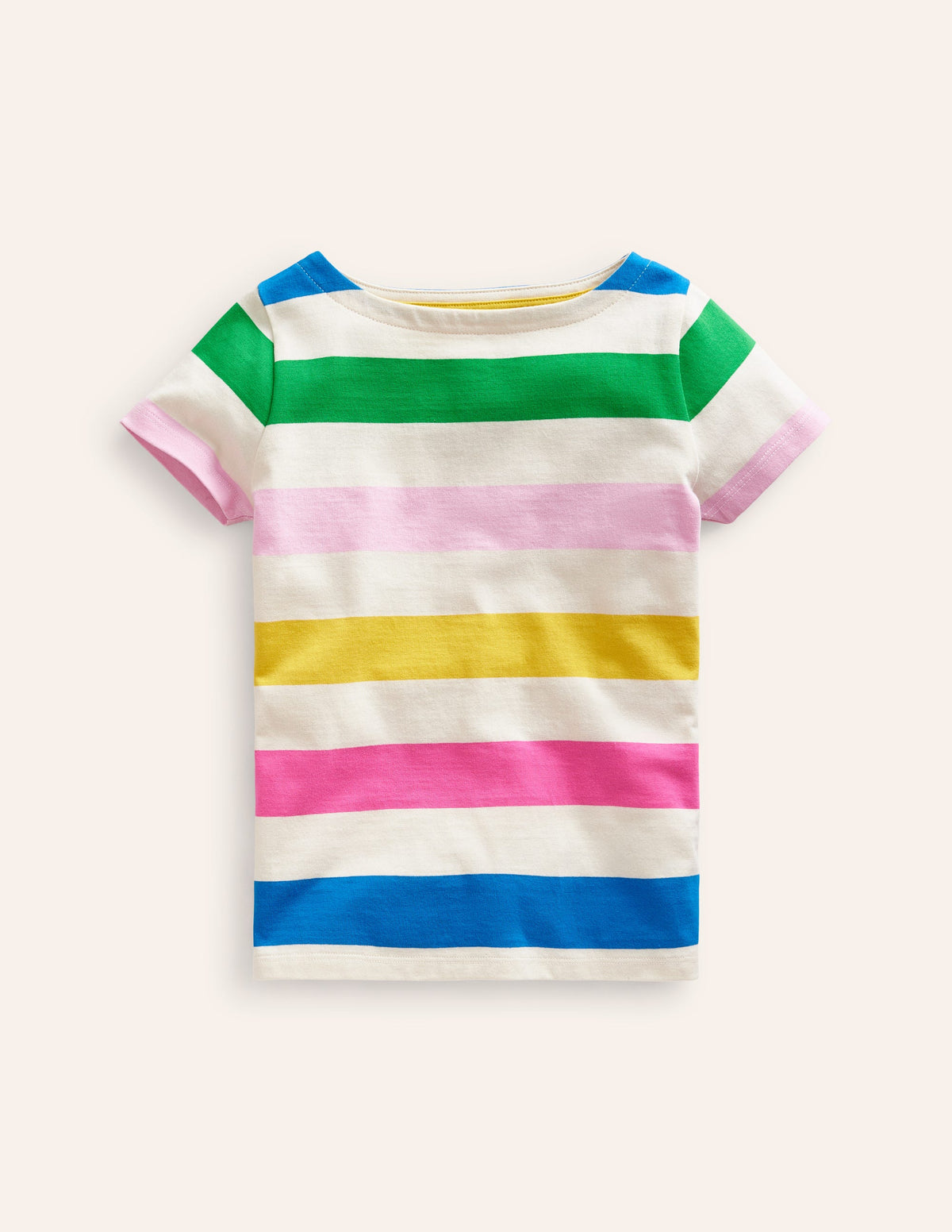Short Sleeve Breton-Multi Stripe-1