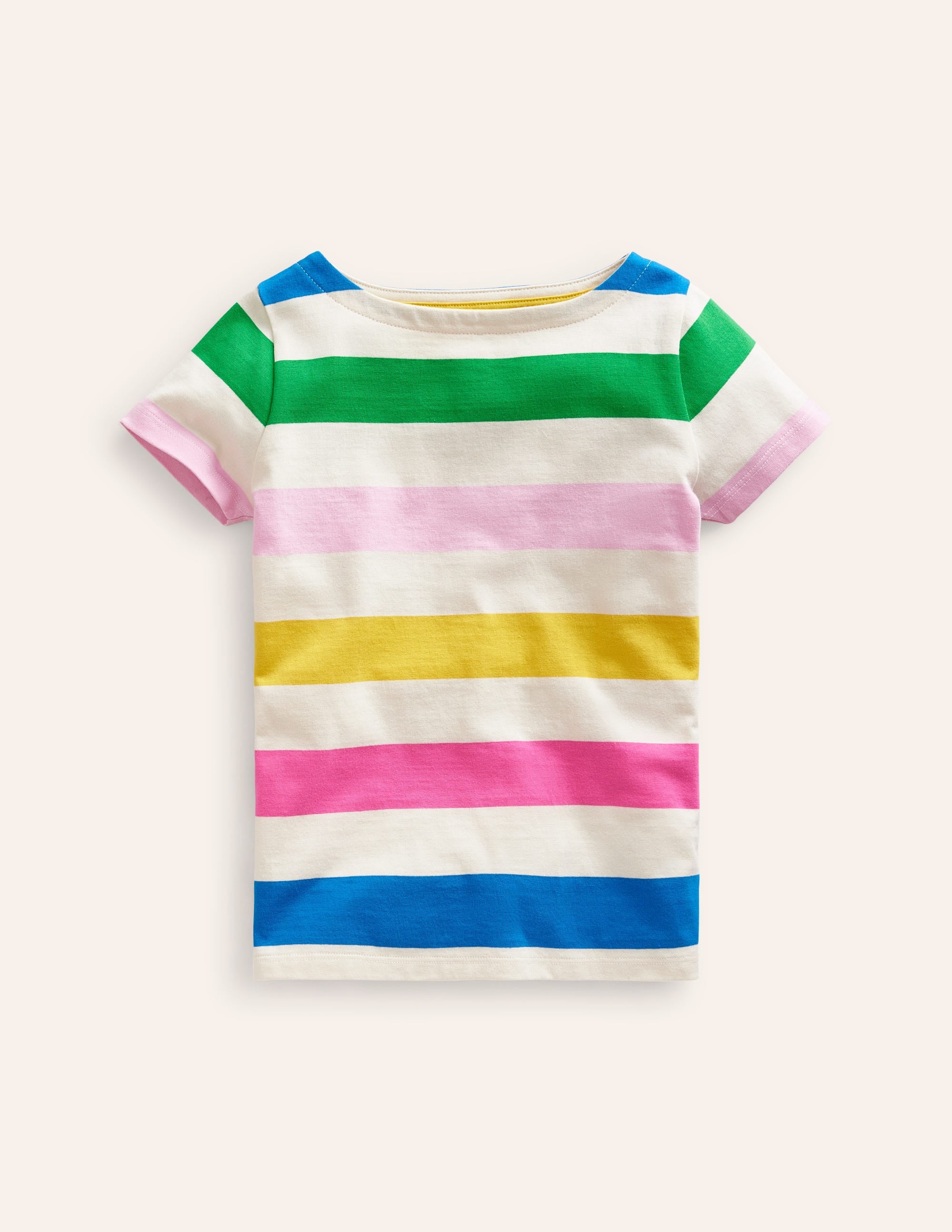Short Sleeve Breton-Multi Stripe - Image 1