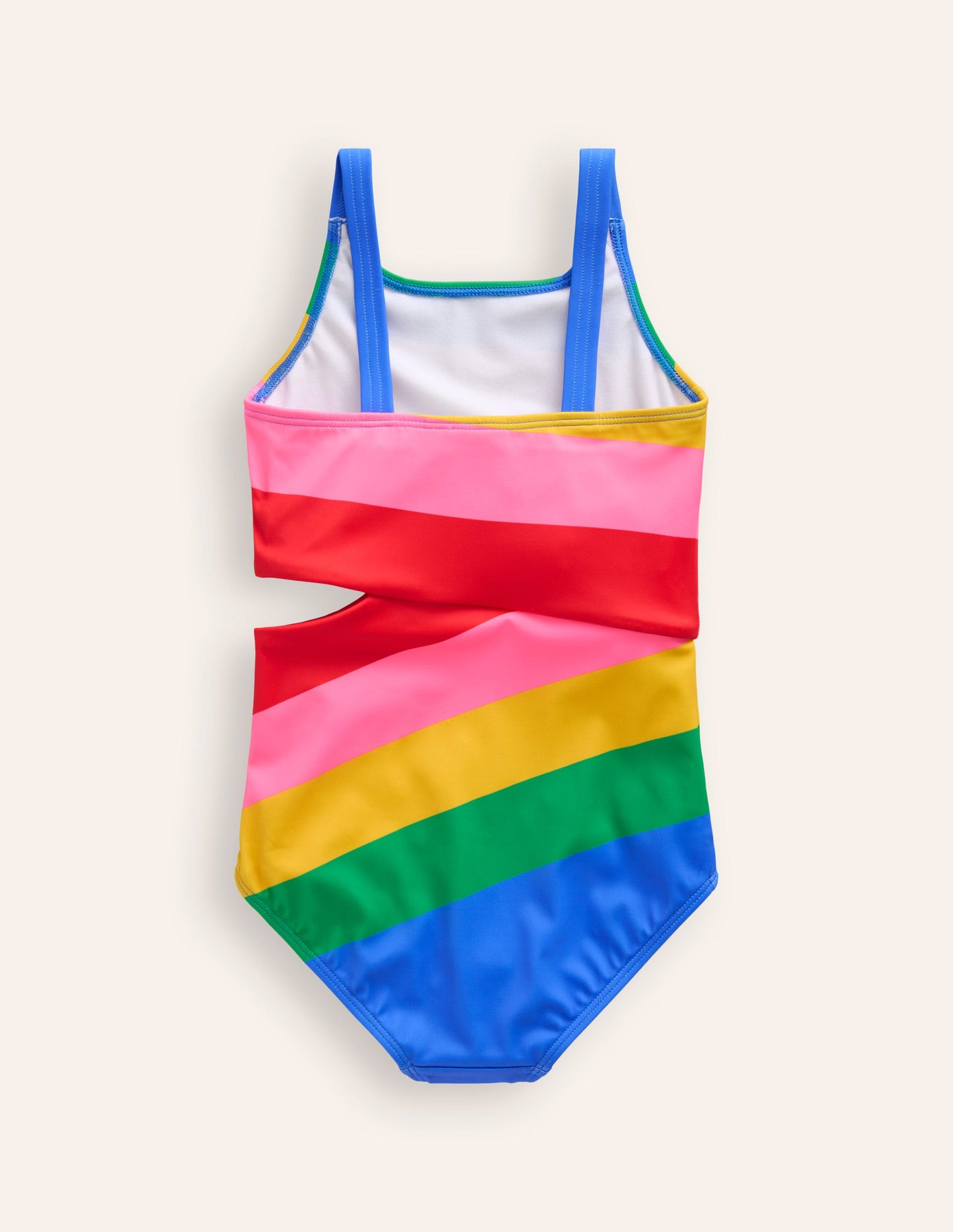 Cut Out Swimsuit-Festival Pink Rainbow