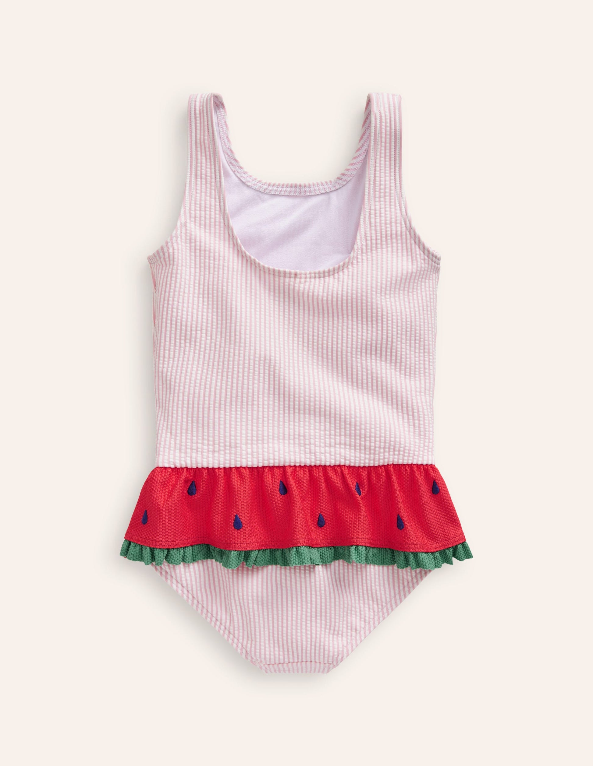 Peplum Swimsuit-Blooming Pink/ Vanilla Pod-2