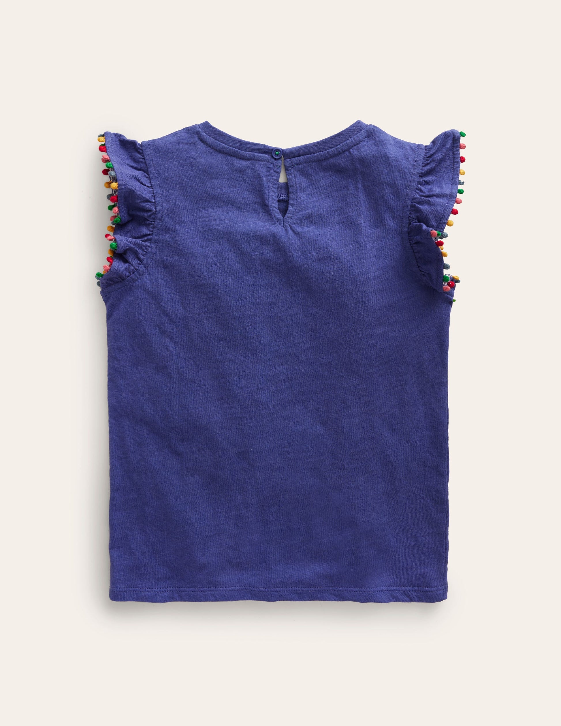 Pom Trim T-Shirt-Soft Starboard-2