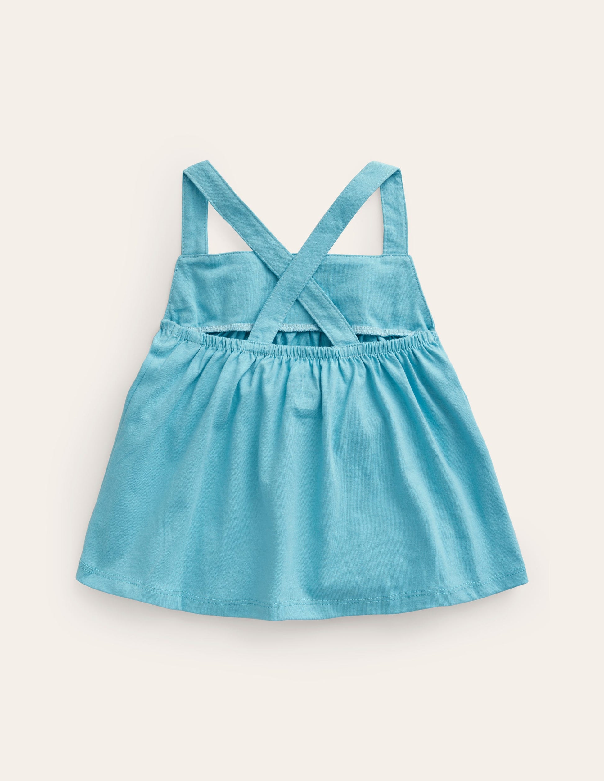 Embroidered Jersey Vest-Corsica Blue-2