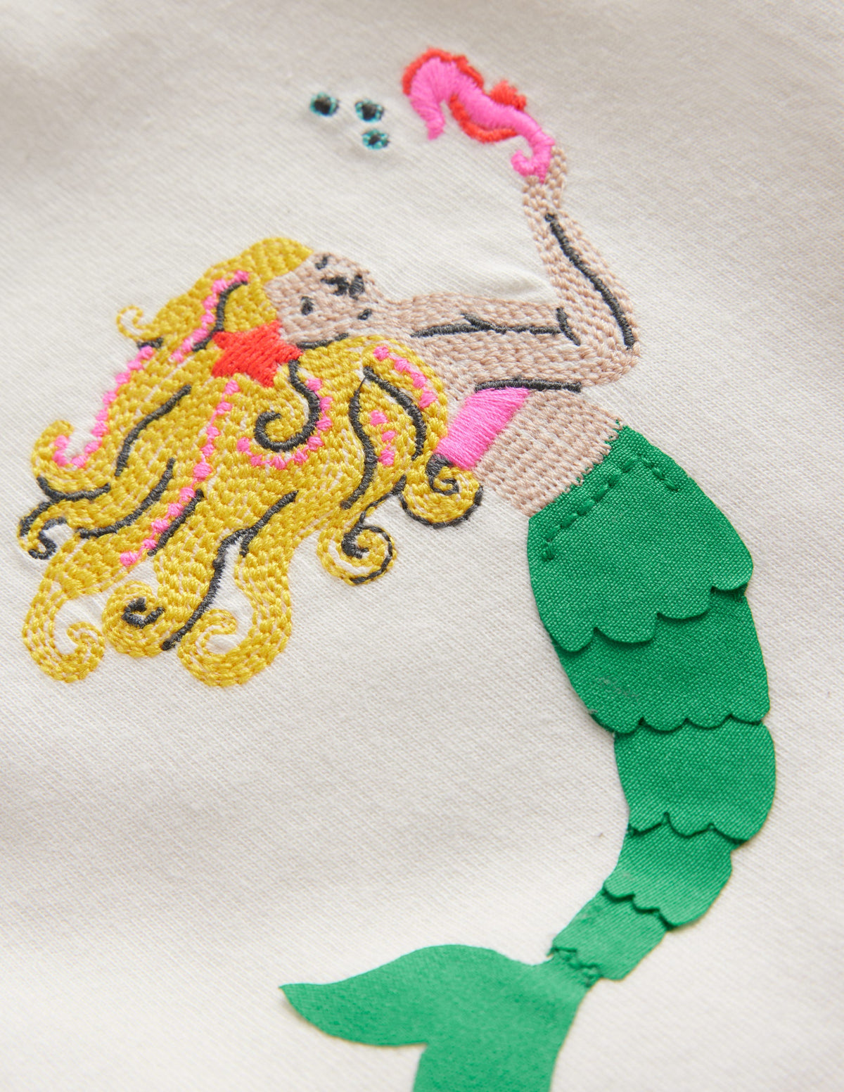 Superstitch Logo T-Shirt-Ivory Mermaid - Image 3