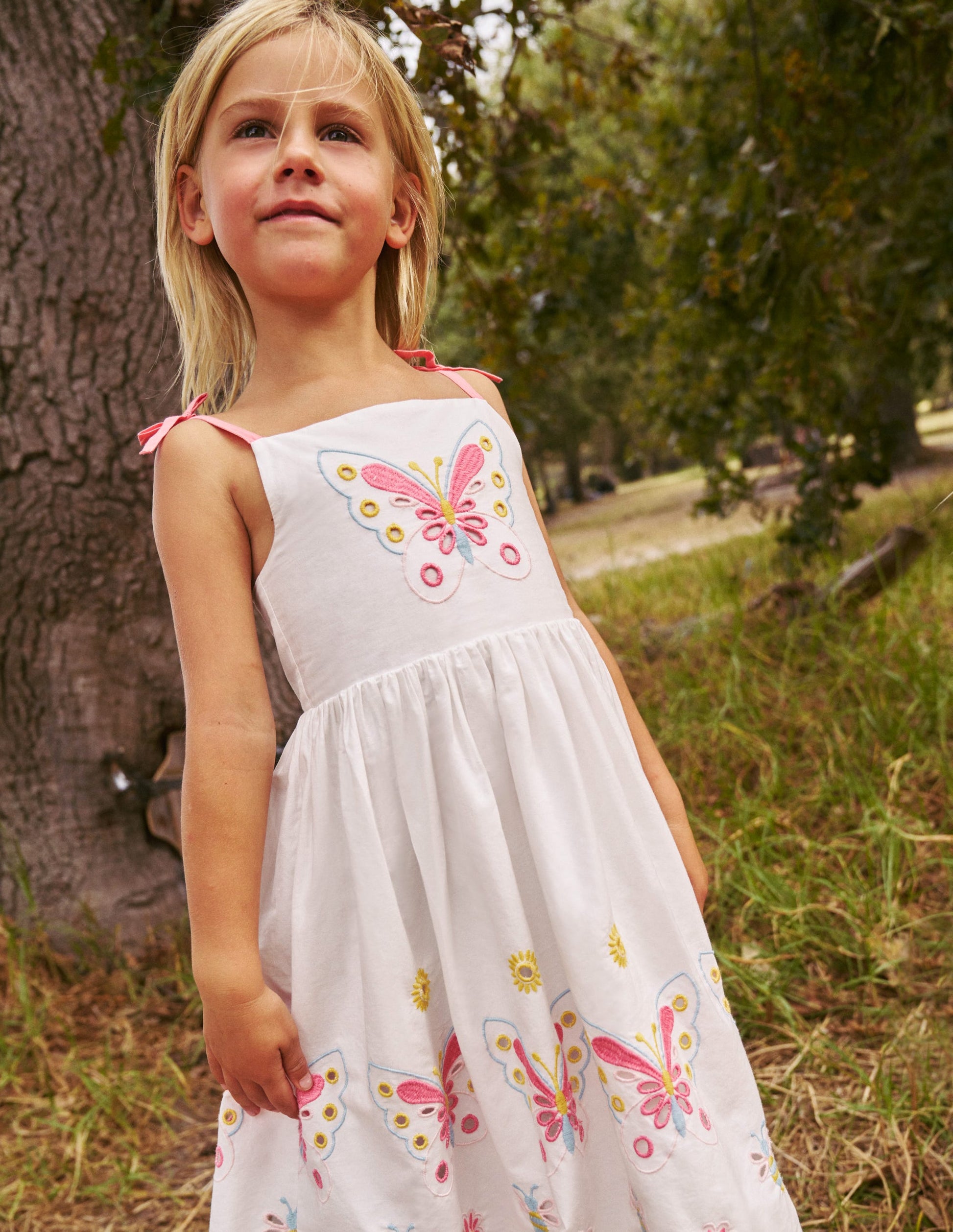 Broderie Butterflies Dress-Vanilla Pod Ivory-4