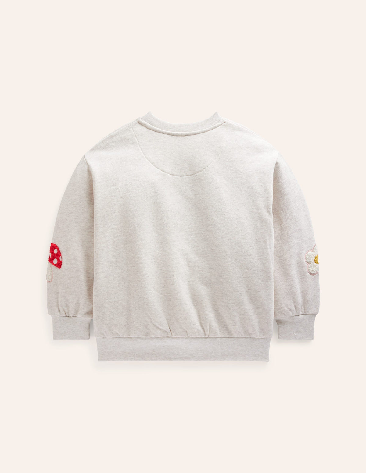 Graphic Boucle Sweatshirt-Oatmeal - Image 2