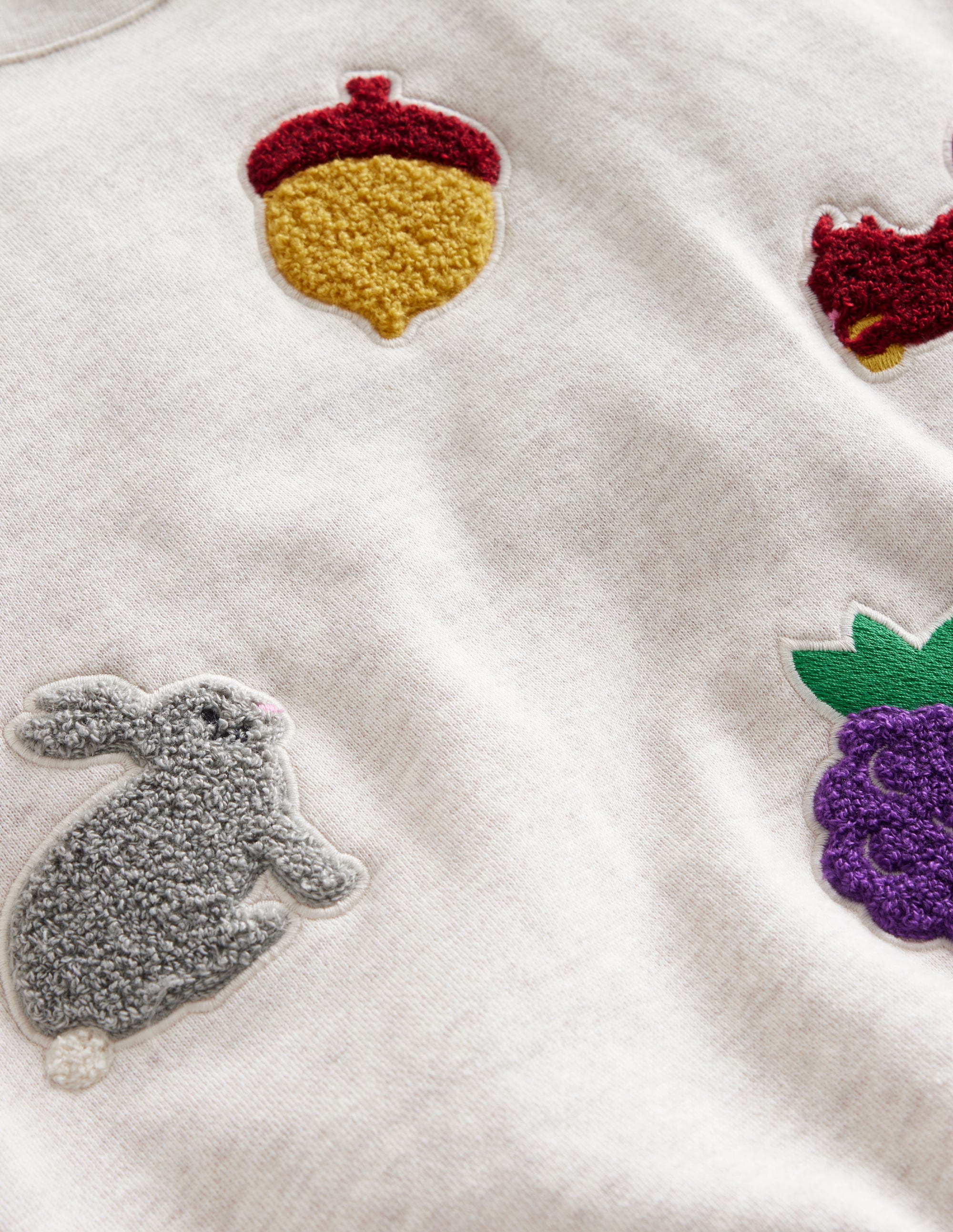 Graphic Boucle Sweatshirt-Oatmeal - Image 3