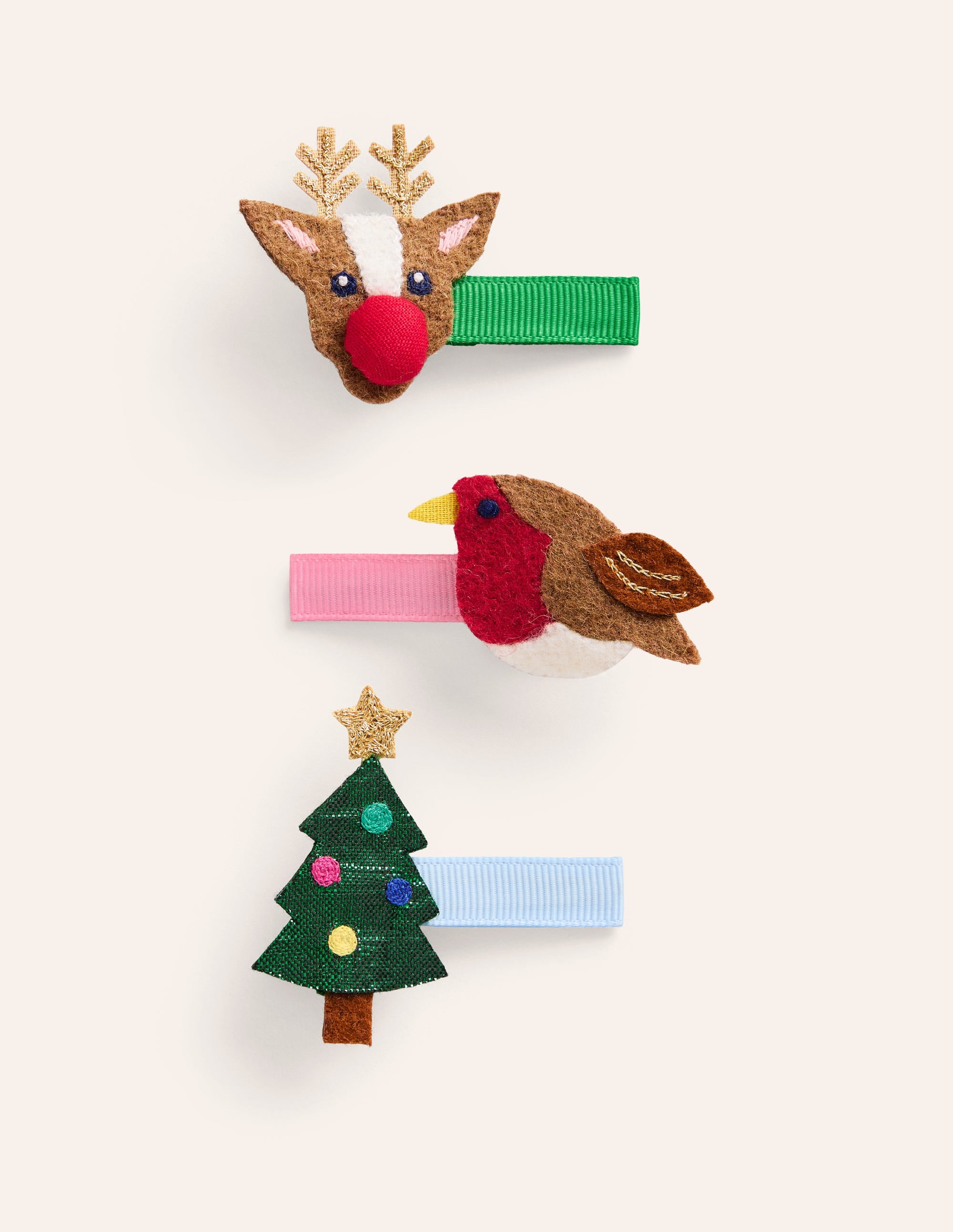 3-pack Hair Clips-Multi Festive - Image 1