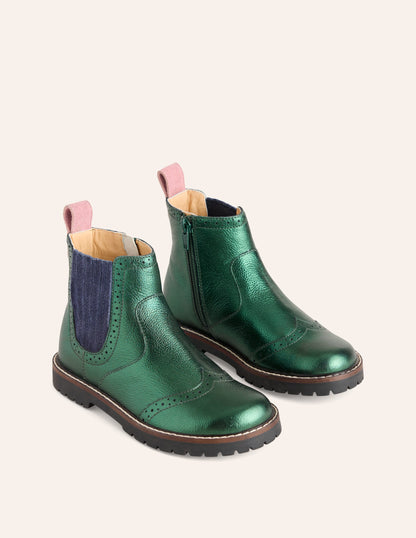 Studio Pollini Chelsea Boots Budapester Muster Budapester Chelsea