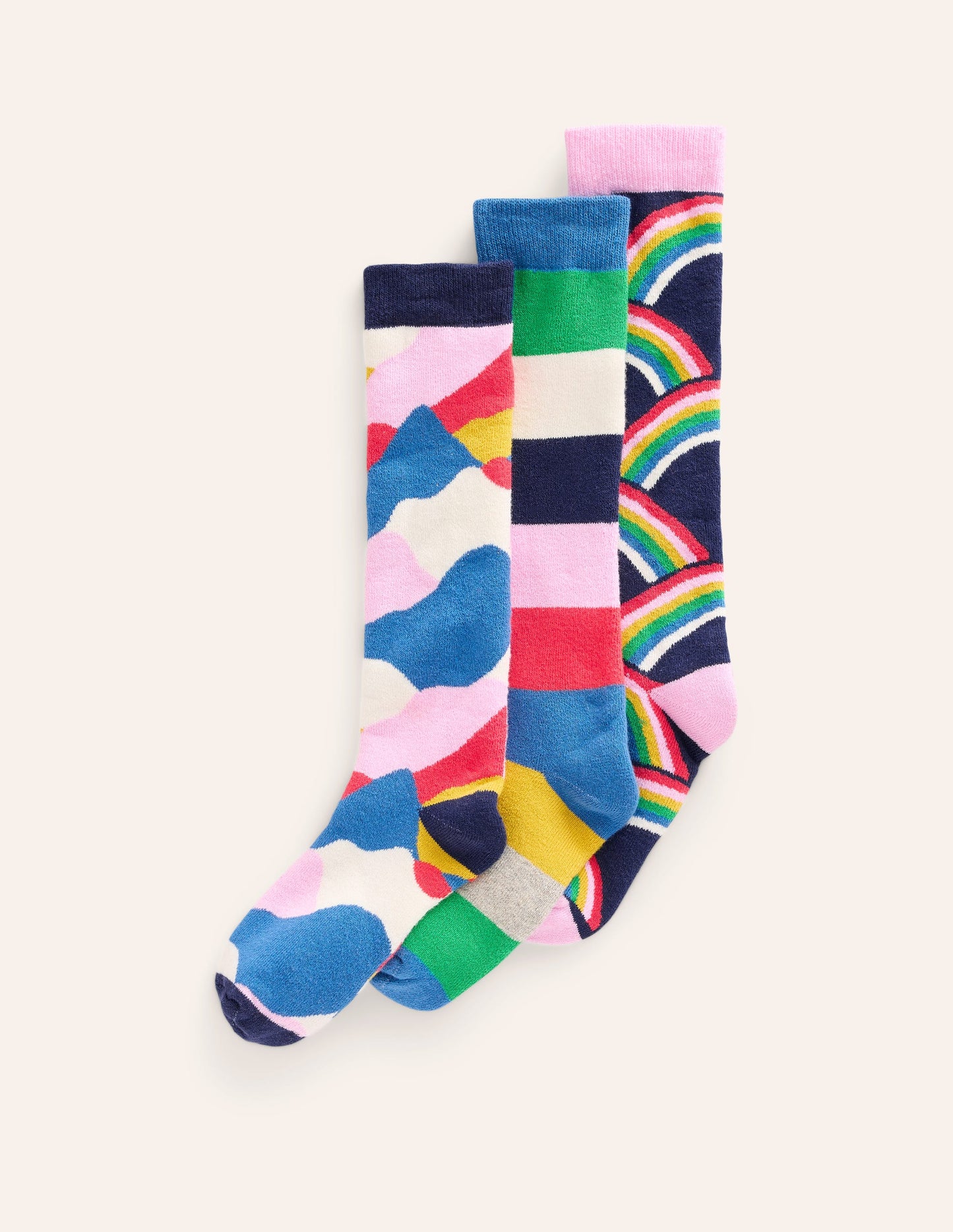 Ski Socks-Multi Rainbow