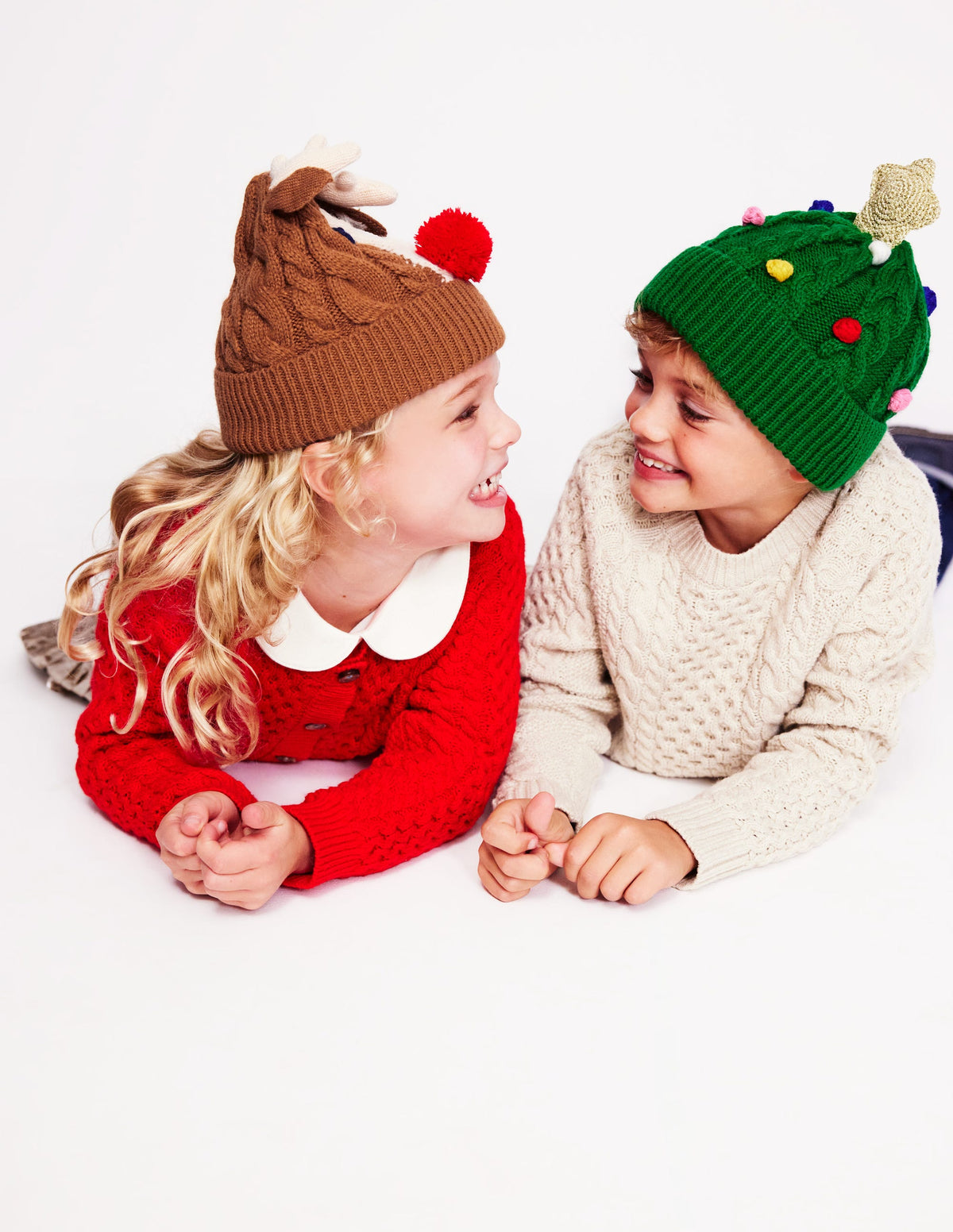 Festive Beanie-Toffee Brown Reindeer - Image 3