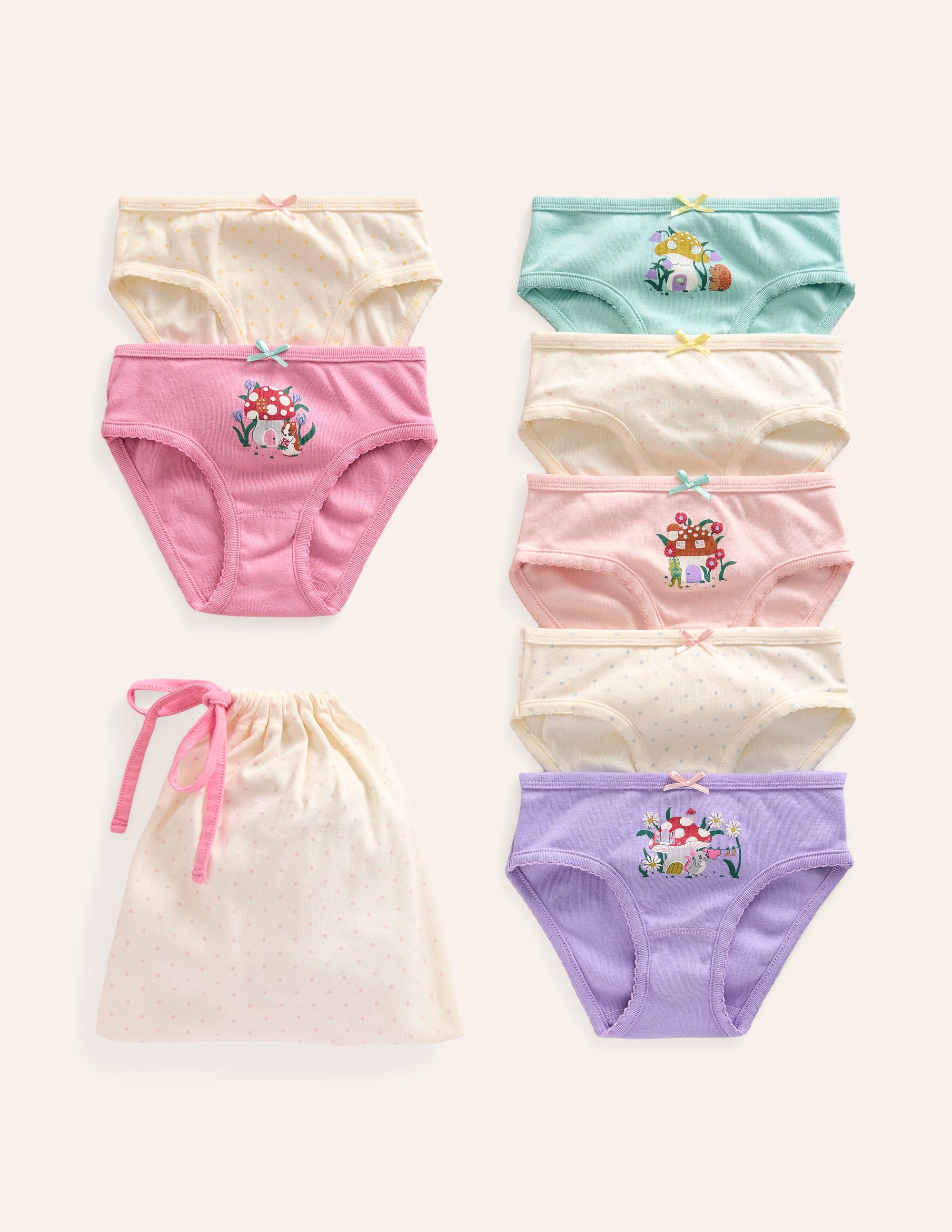 7 Pack Underwear-Multi Toadstool Logos - Image 1