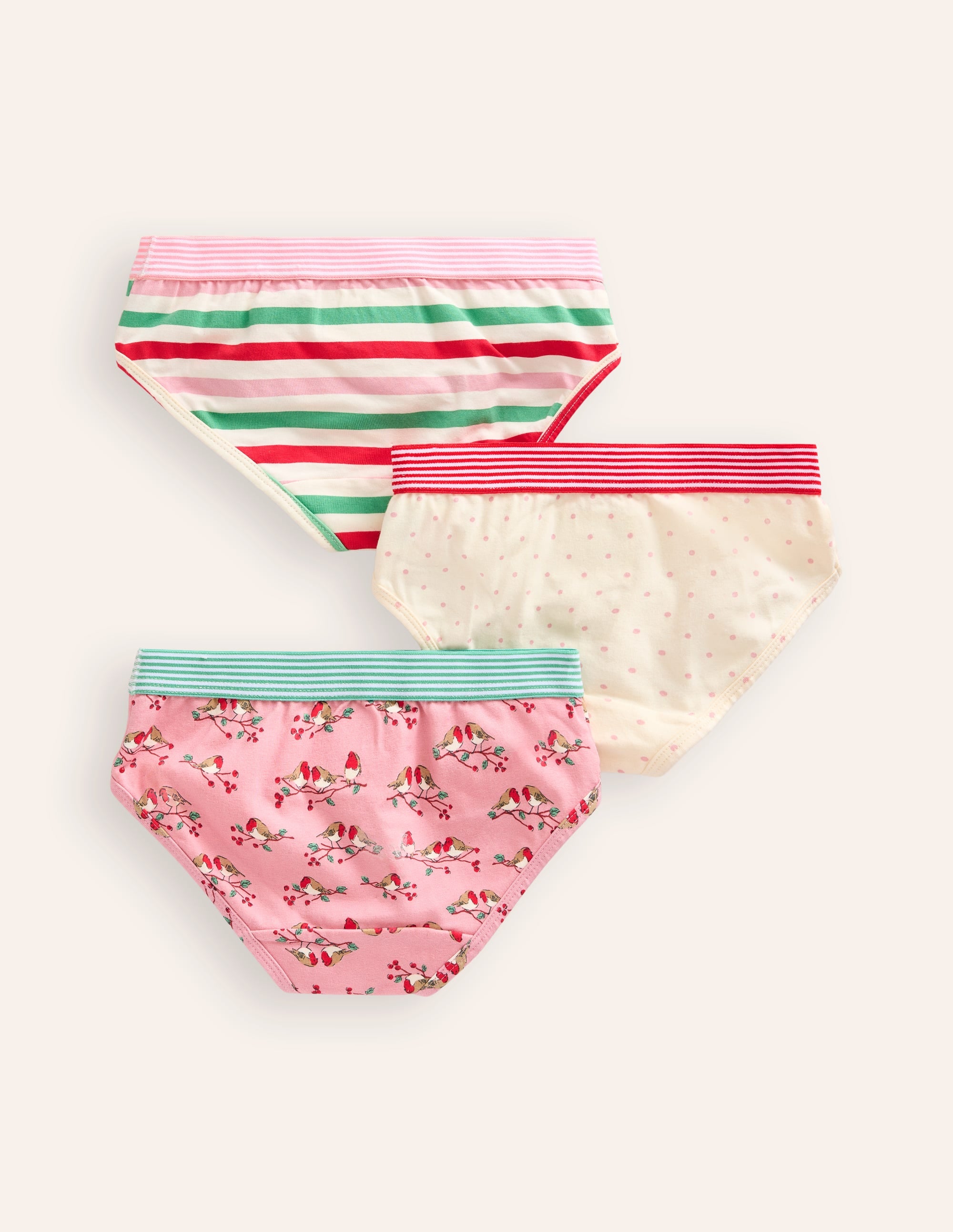3-Pack Underwear-Pink Robins - Image 2