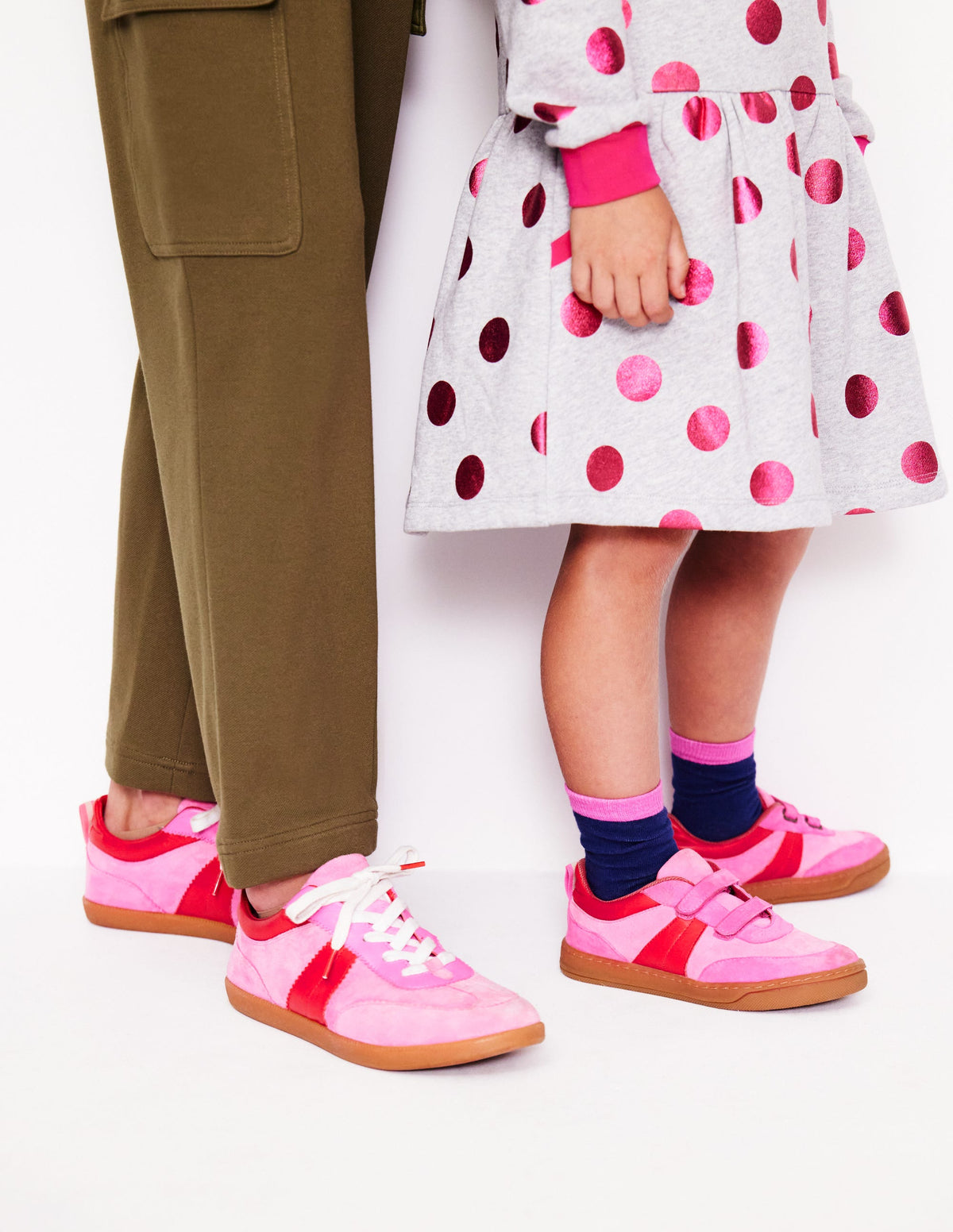 Mini Erin Trainers-Pink Colourblock - Image 5