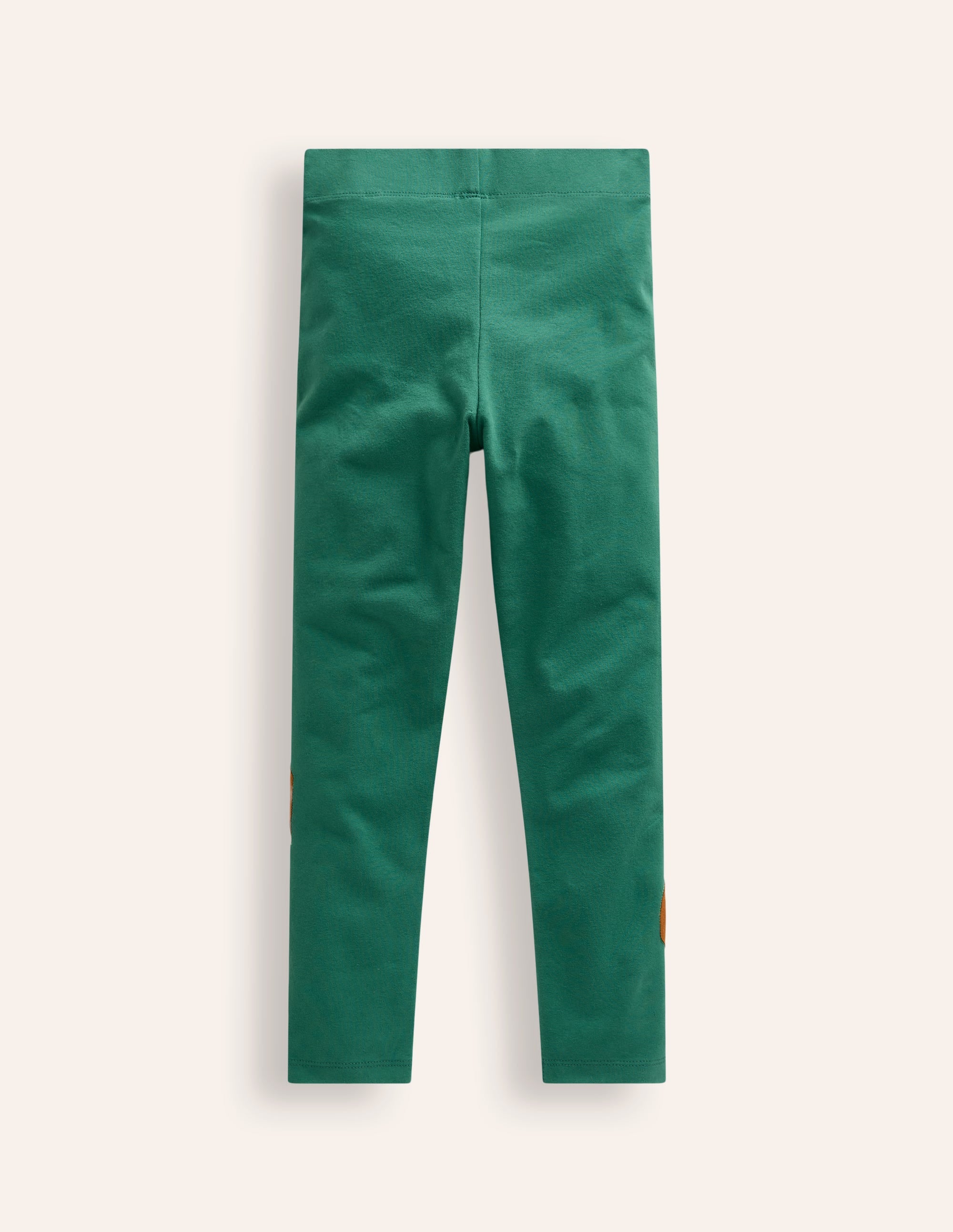 Appliqué Leggings-Jewel Green Peeping Friends - Image 2