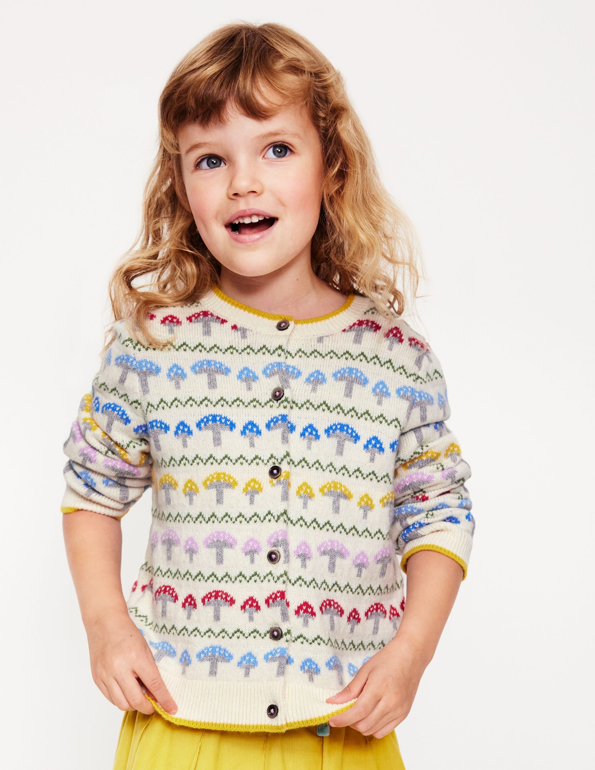 Edie Fair Isle Cardigan-Ecru Toadstool Fair Isle - Image 7