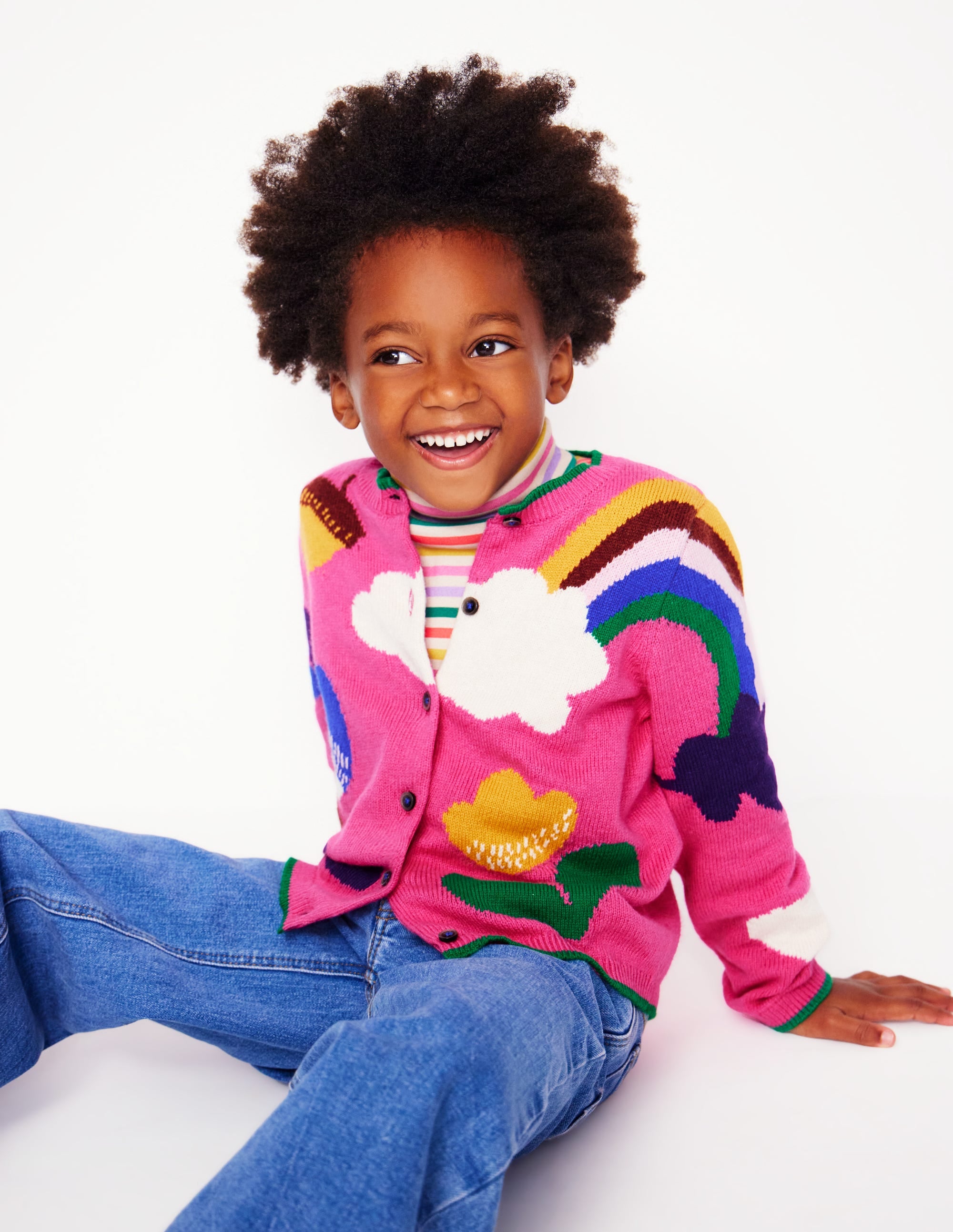 Joyful Cardigan-Tickled Pink - Image 2