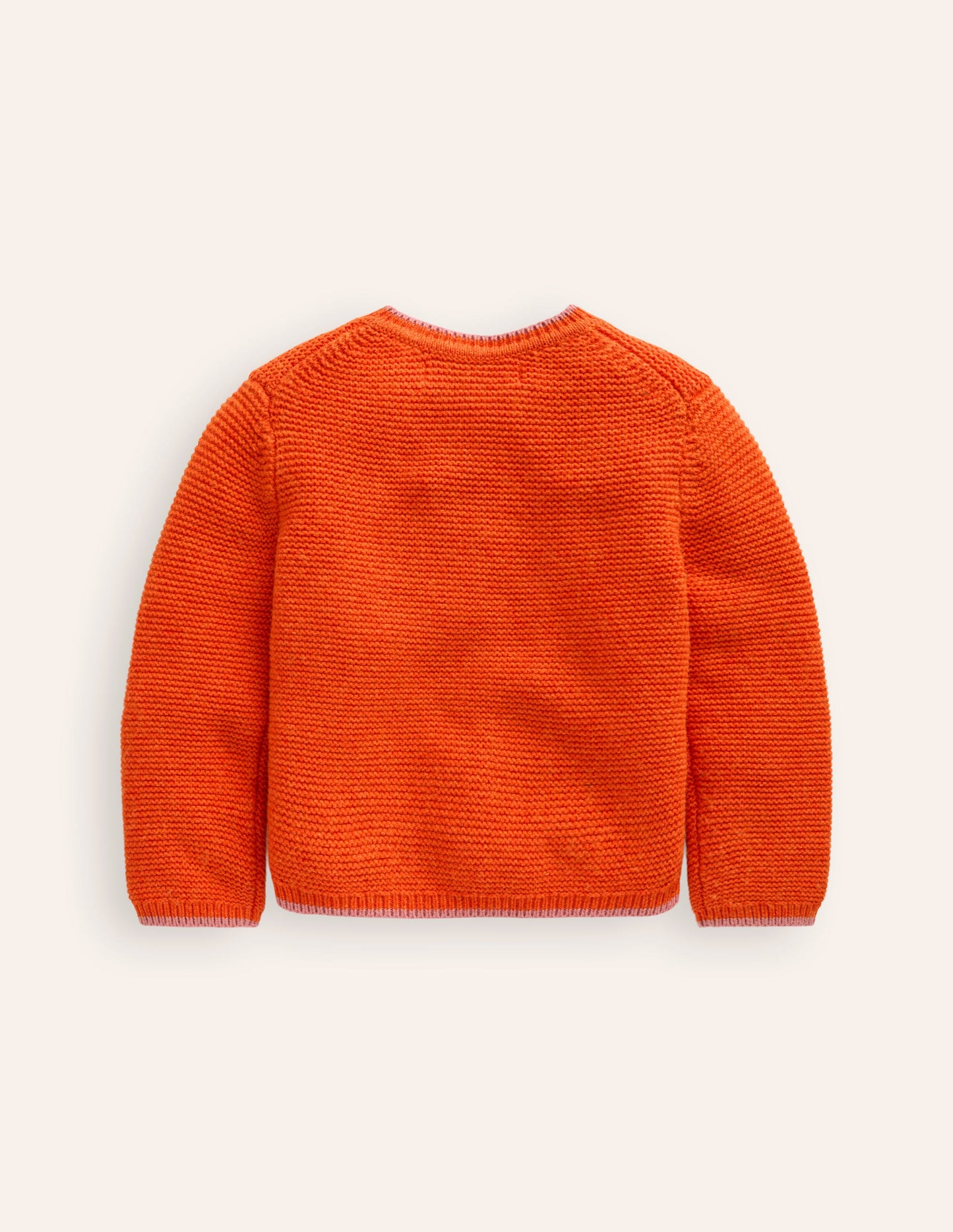 Textured Cardigan-Dark Orange