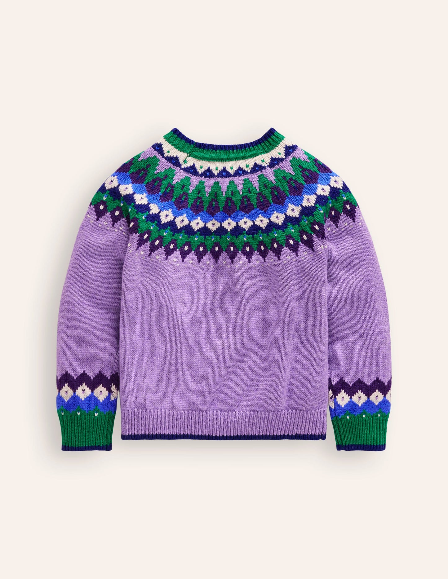 Eleanor Fair Isle Jumper-Aster Purple