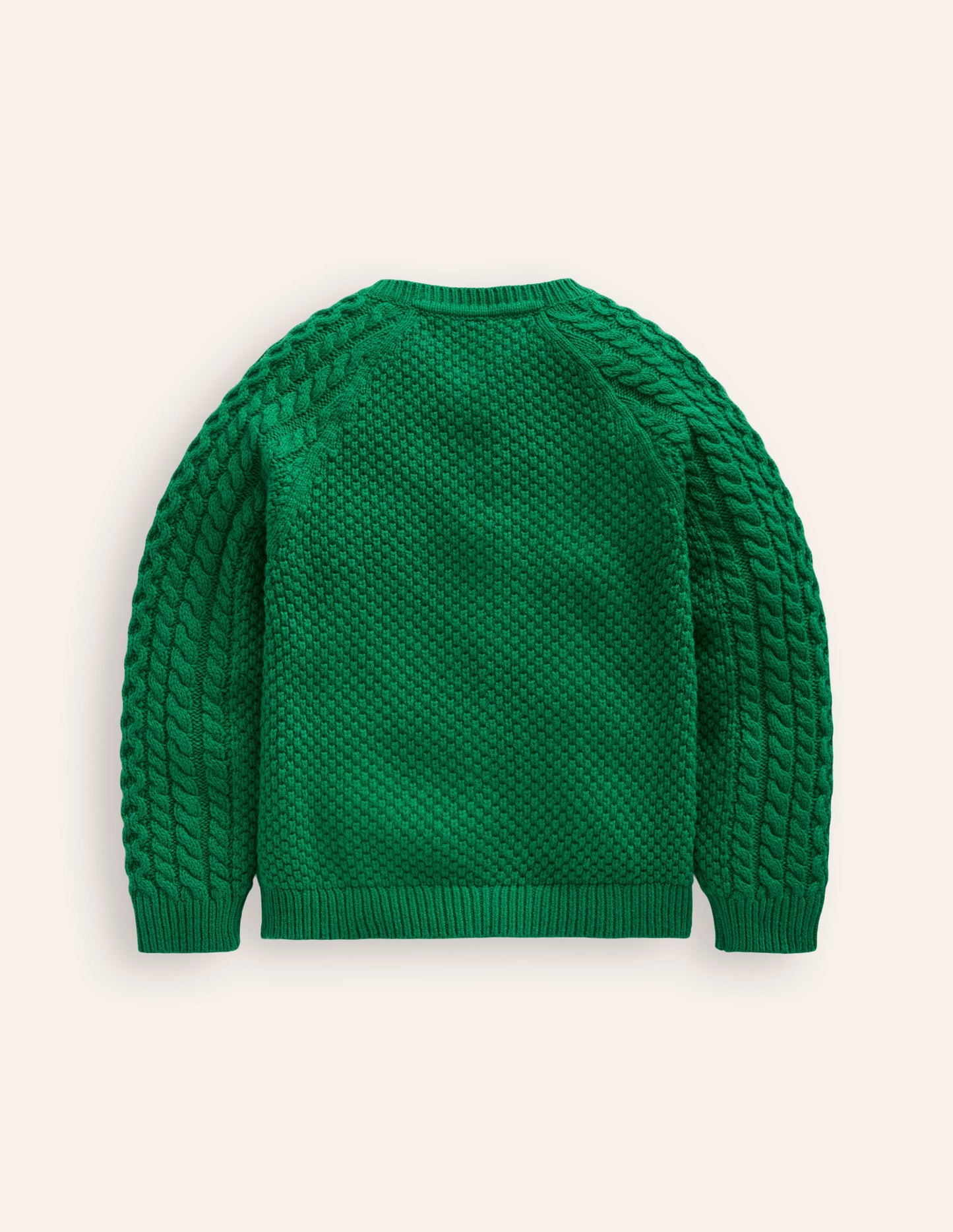 Heritage Cable Cardigan-Deep Green