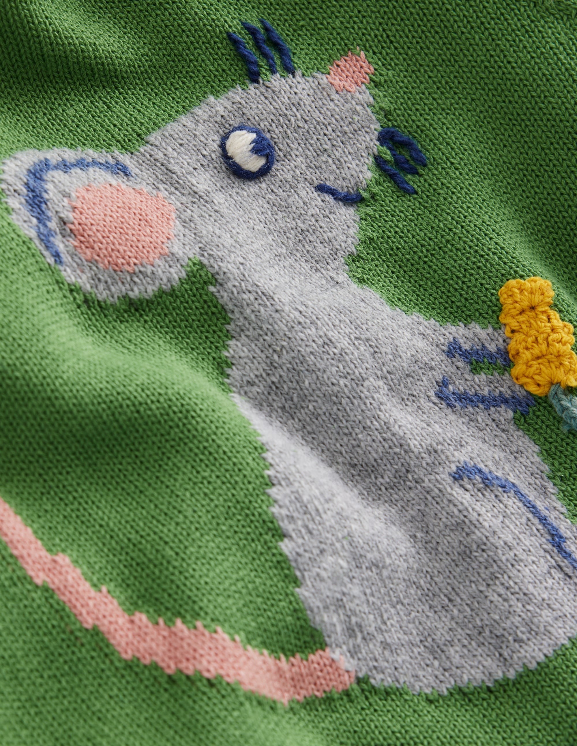 Fun Logo Sweater-Leaf Green Mouse - Image 3