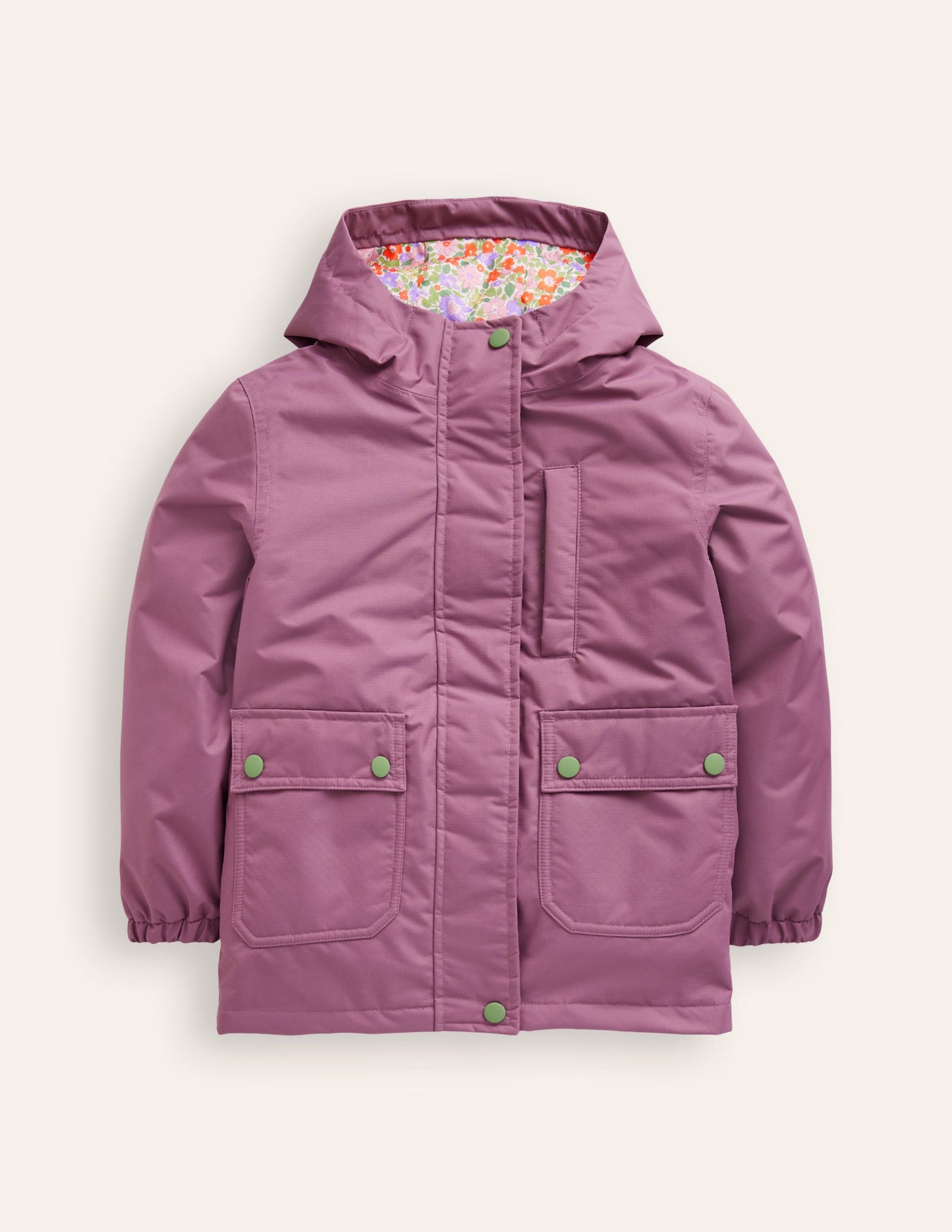 4-in-1 Waterproof Coat-Bramble Purple