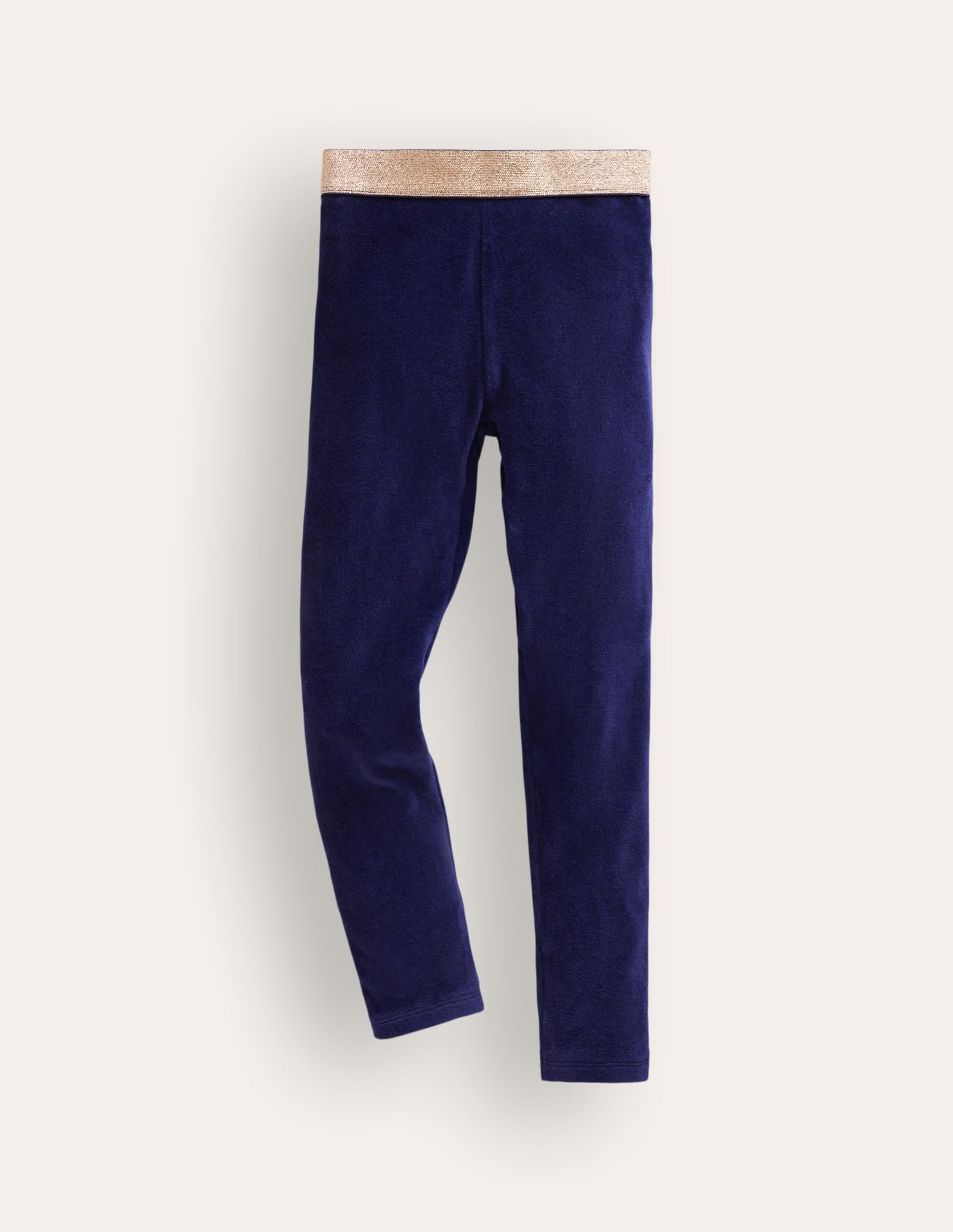 Velvet Leggings-College Navy - Image 1