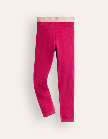 Velvet Leggings-Cherry Jam