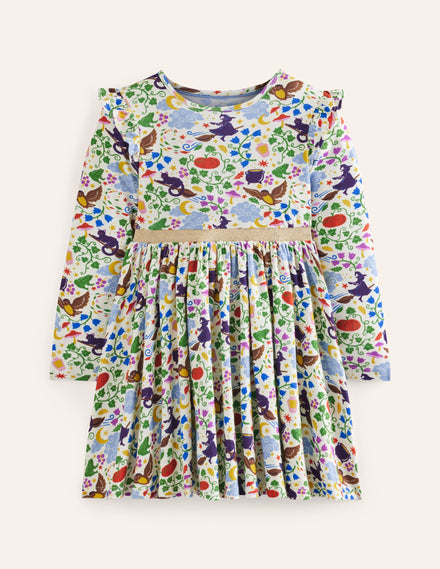 Mabel Twirly Ballerina Dress-Multi Hocus Pocus