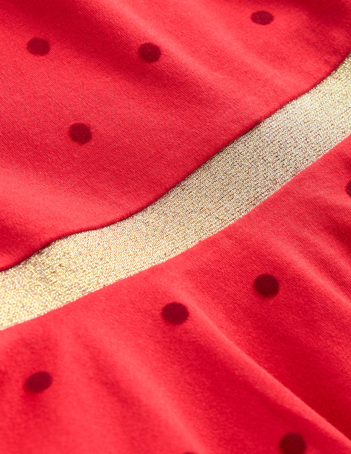 Mabel Twirly Ballerina Dress-Poppy Red Flocked Spot - Image 7