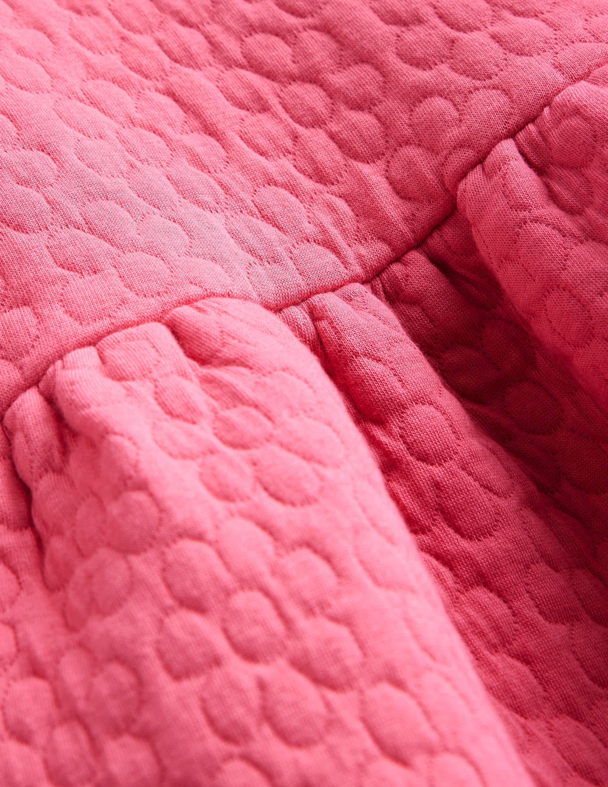 Aggie Flower Jacquard Dress-Rose Petal Pink - Image 3