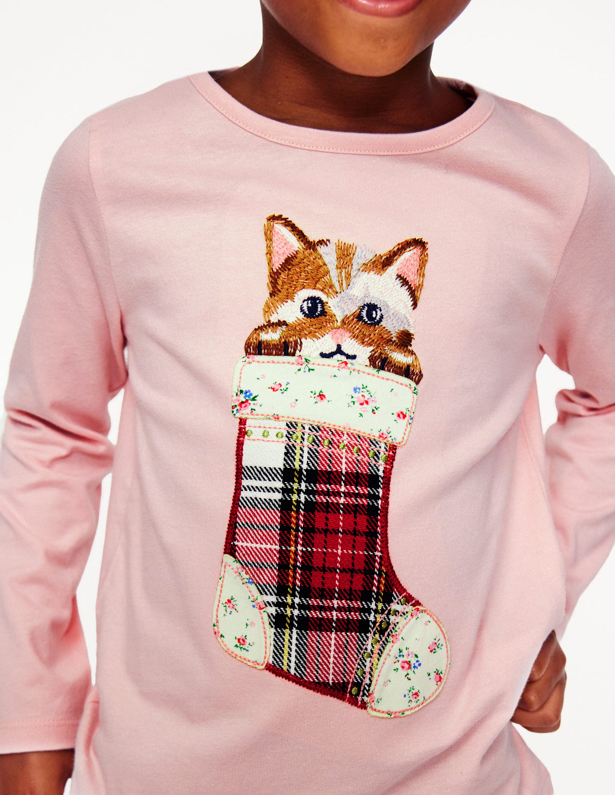 Superstitch T-Shirt-Chalk Pink Cat - Image 3