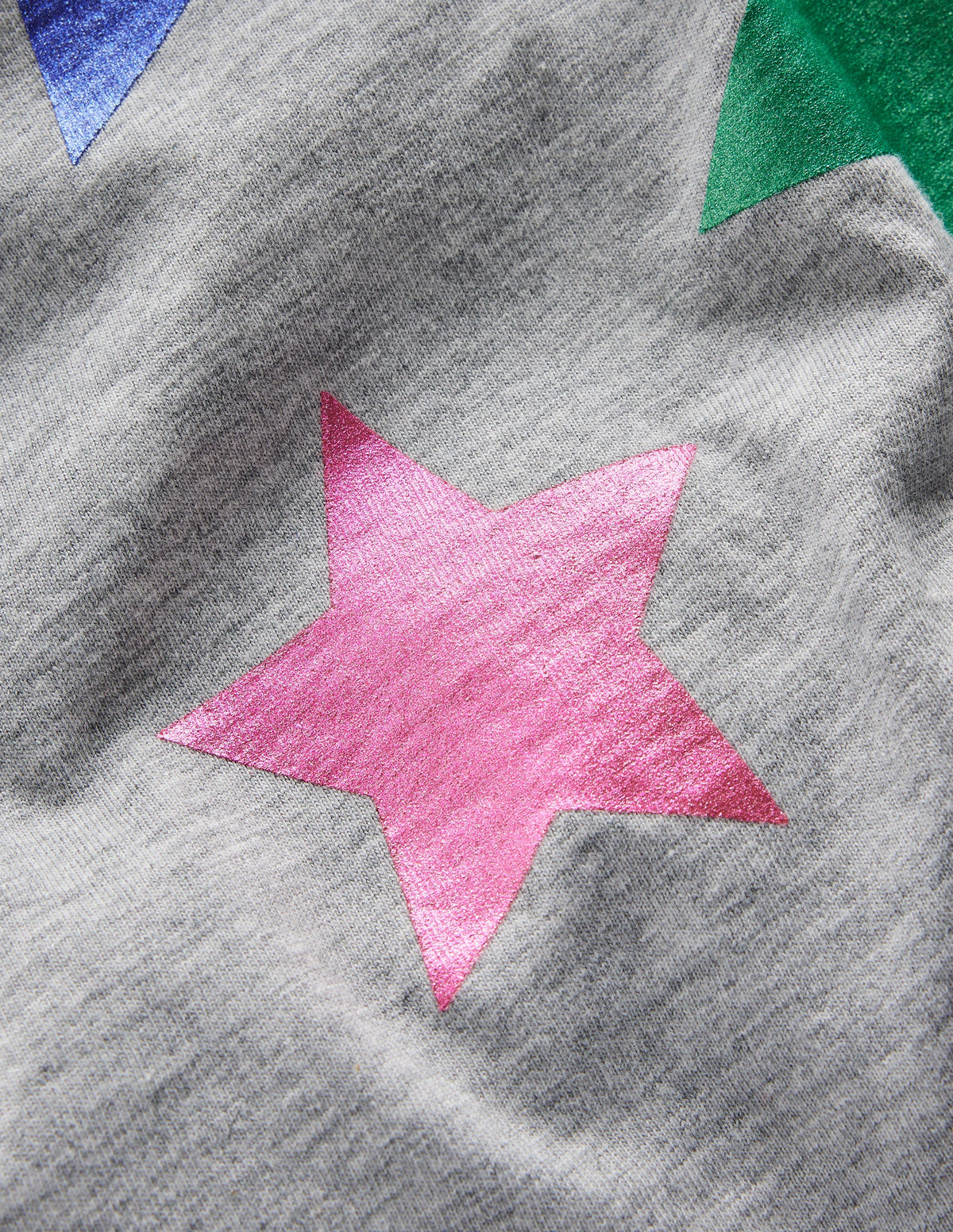 Colourblock Raglan T-shirt-College Navy/Grey Marl Stars - Image 3
