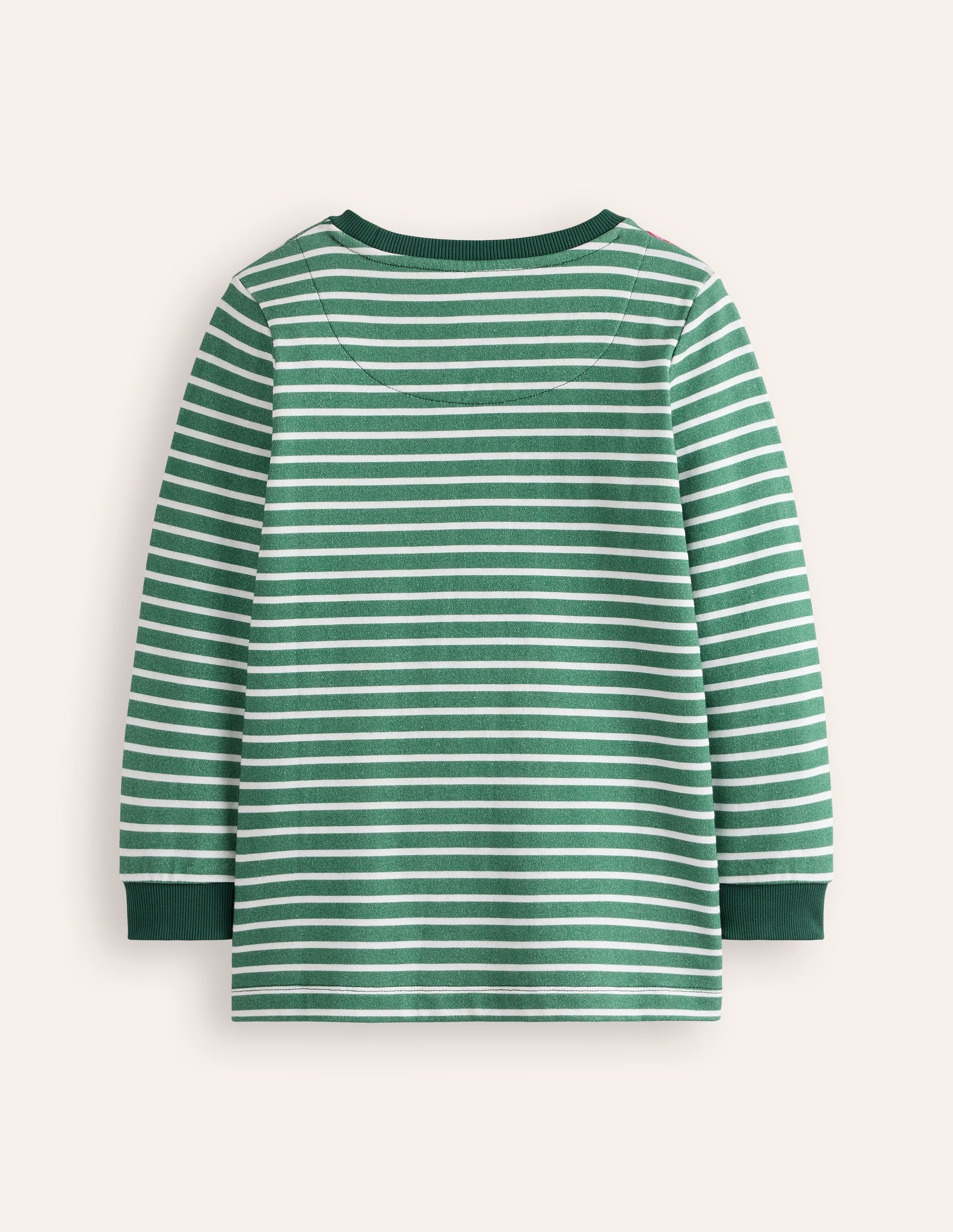 Appliqué Bag Tunic-Jade/ Ivory Robin - Image 2
