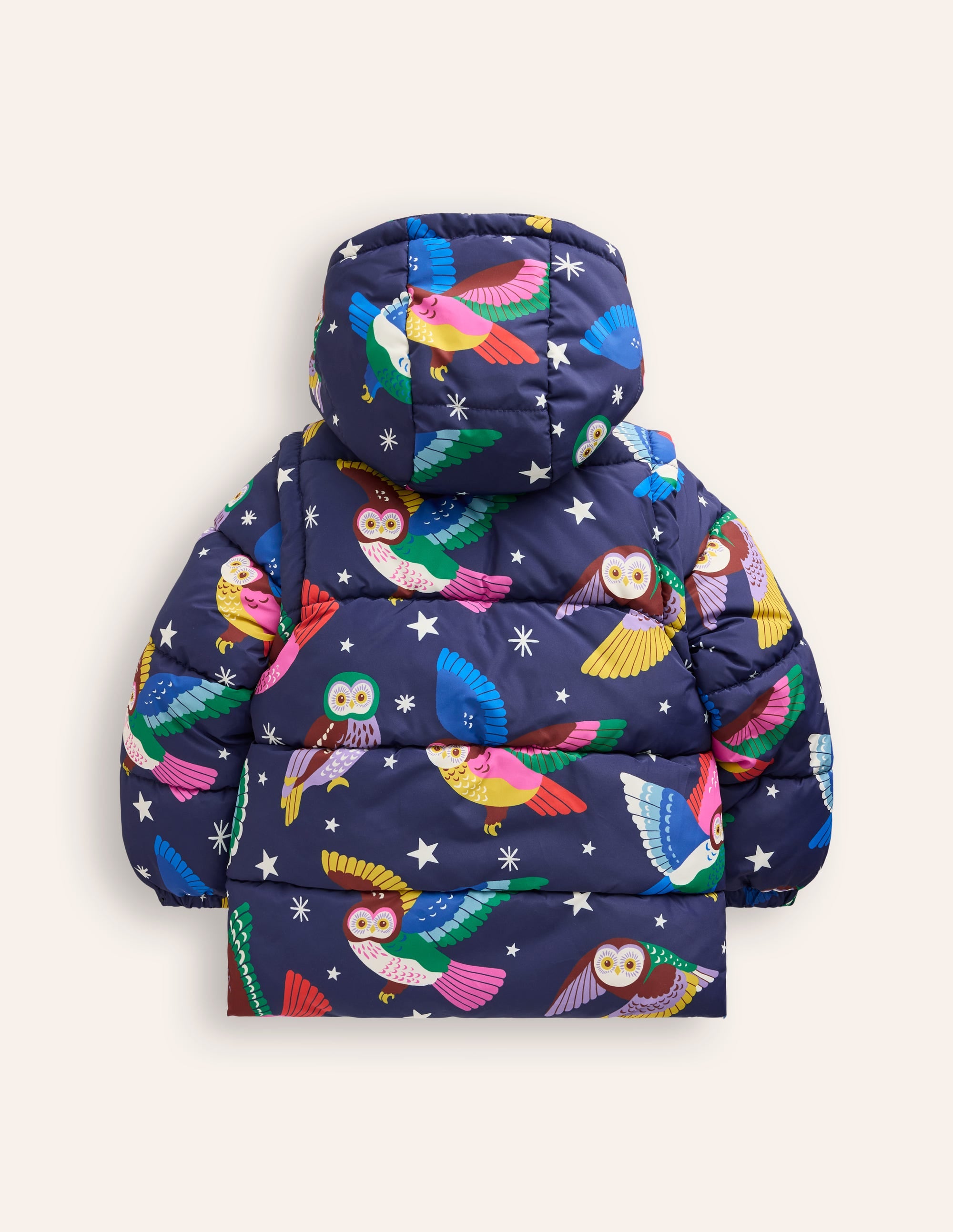 2-in-1 Padded Coat-College Navy Owls - Image 2