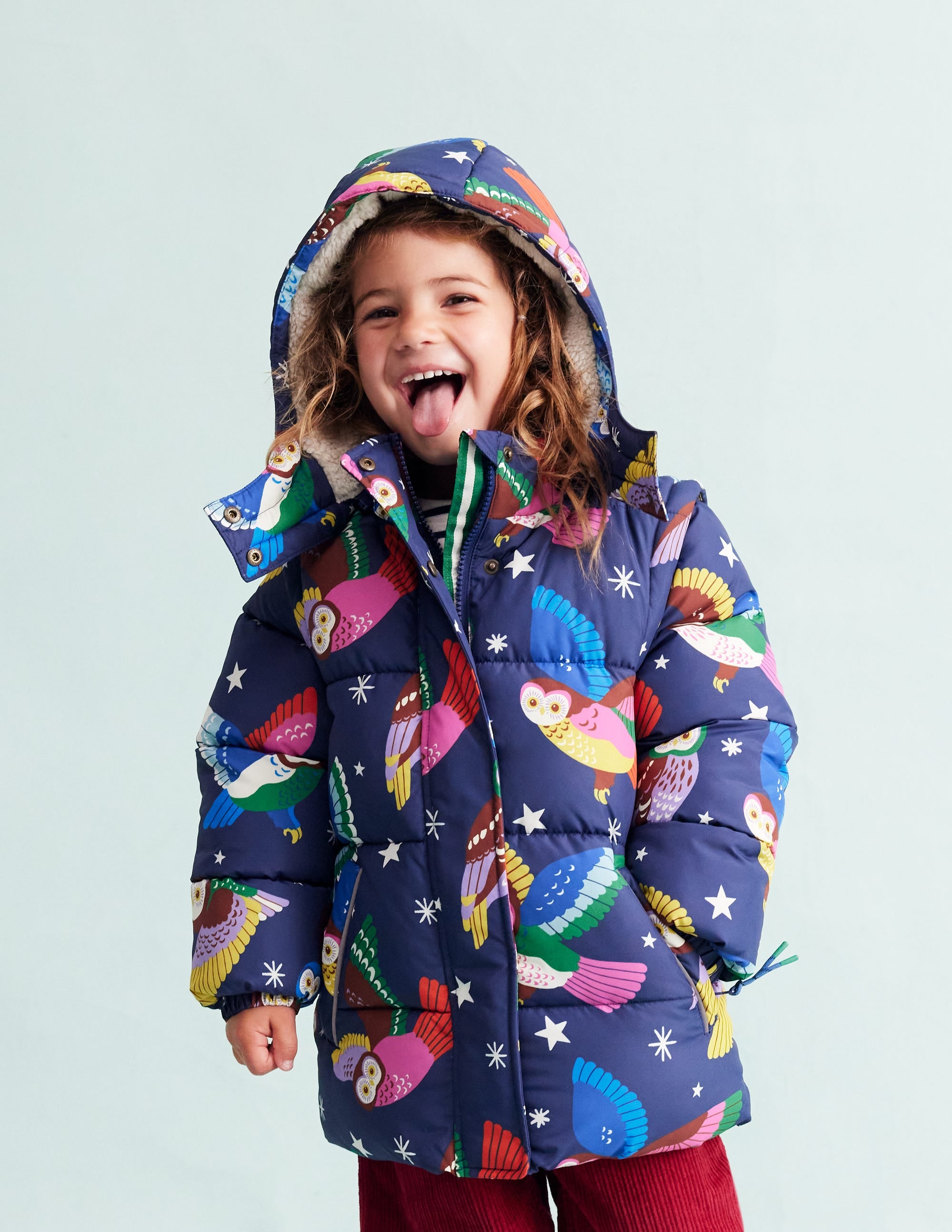 2-in-1 Padded Coat-College Navy Owls - Image 7