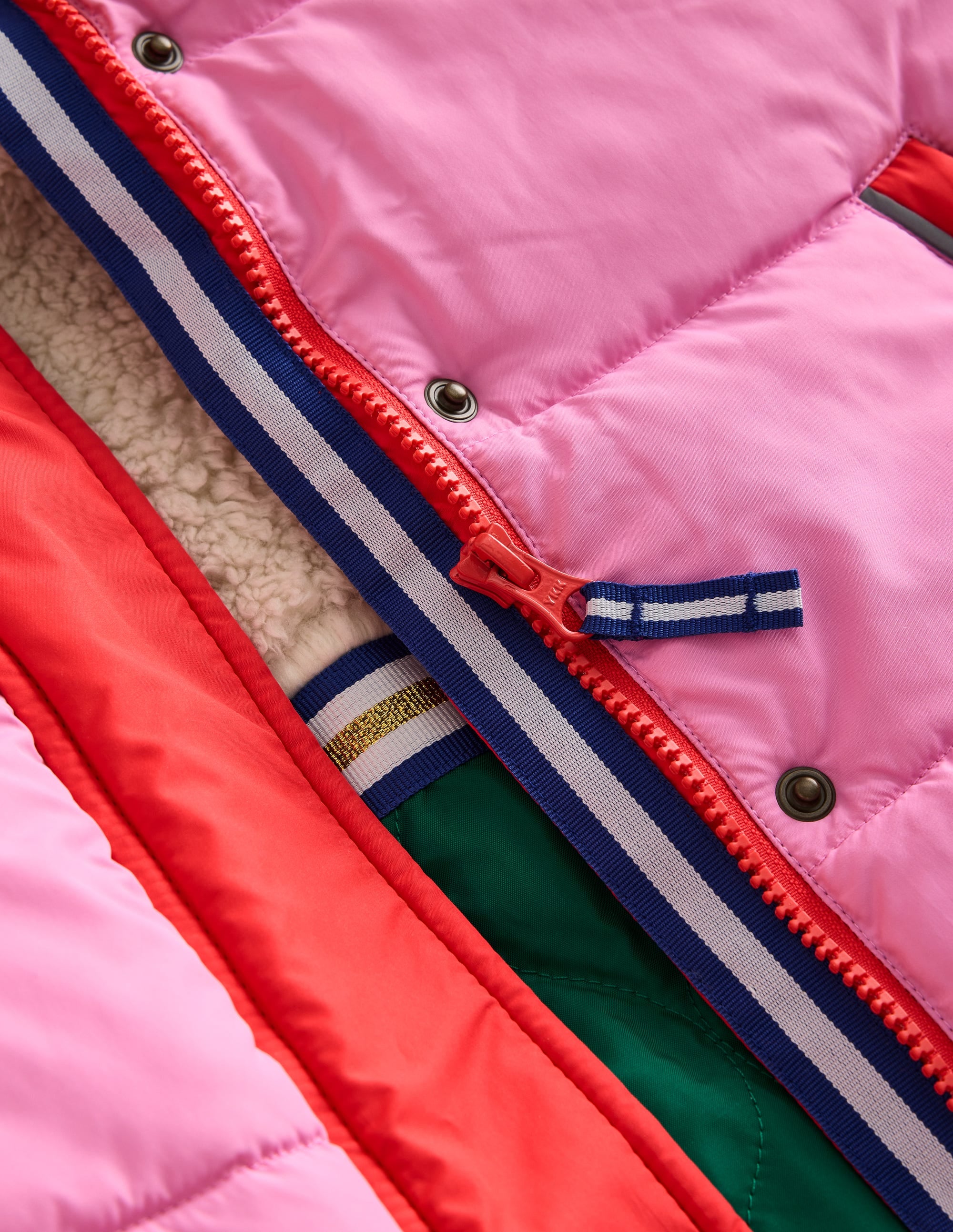 2-in-1 Padded Coat-Multi Metallic Colourblock - Image 9