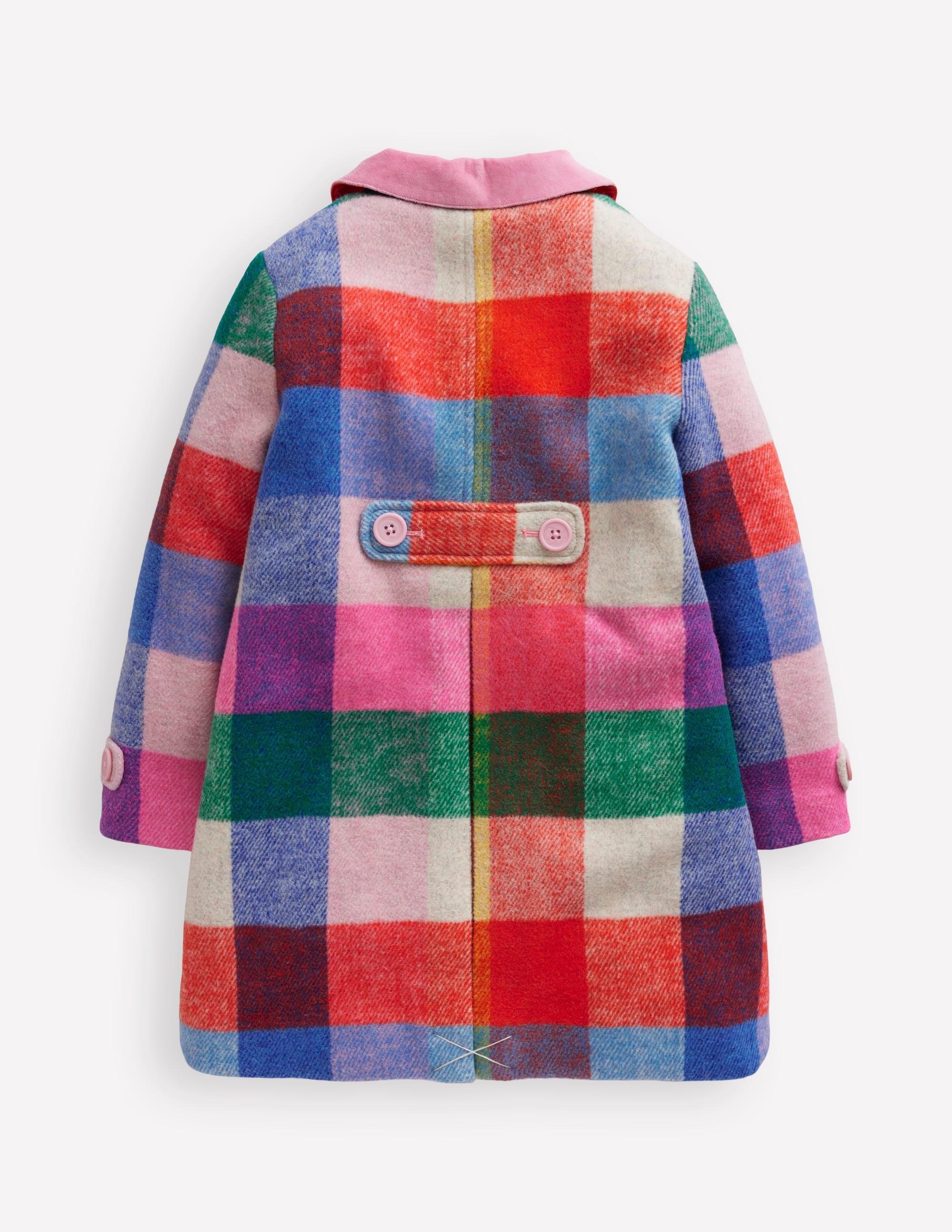 Wonderful Wool Blended Coat-Multi Gingham - Image 5
