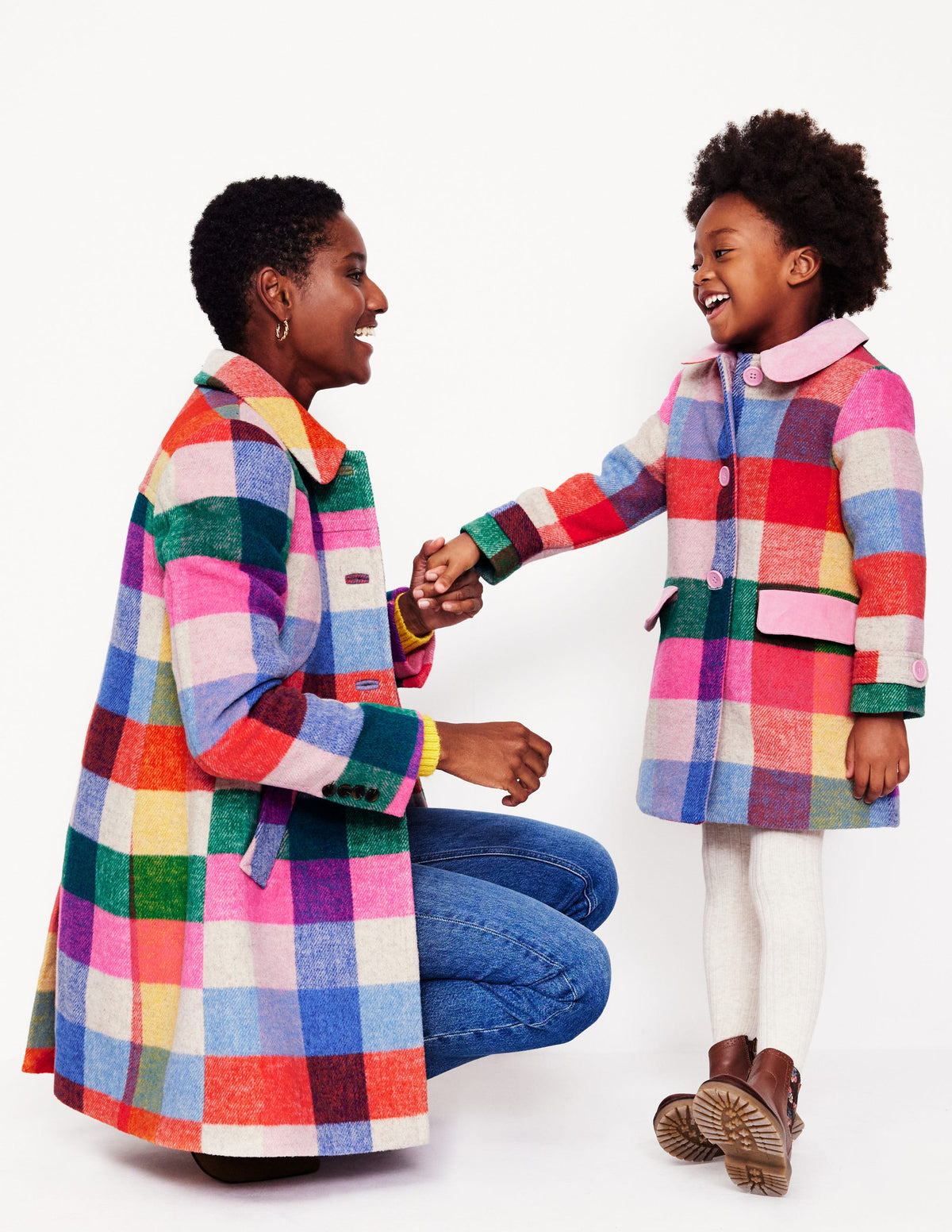 Wonderful Wool Blended Coat-Multi Gingham - Image 11