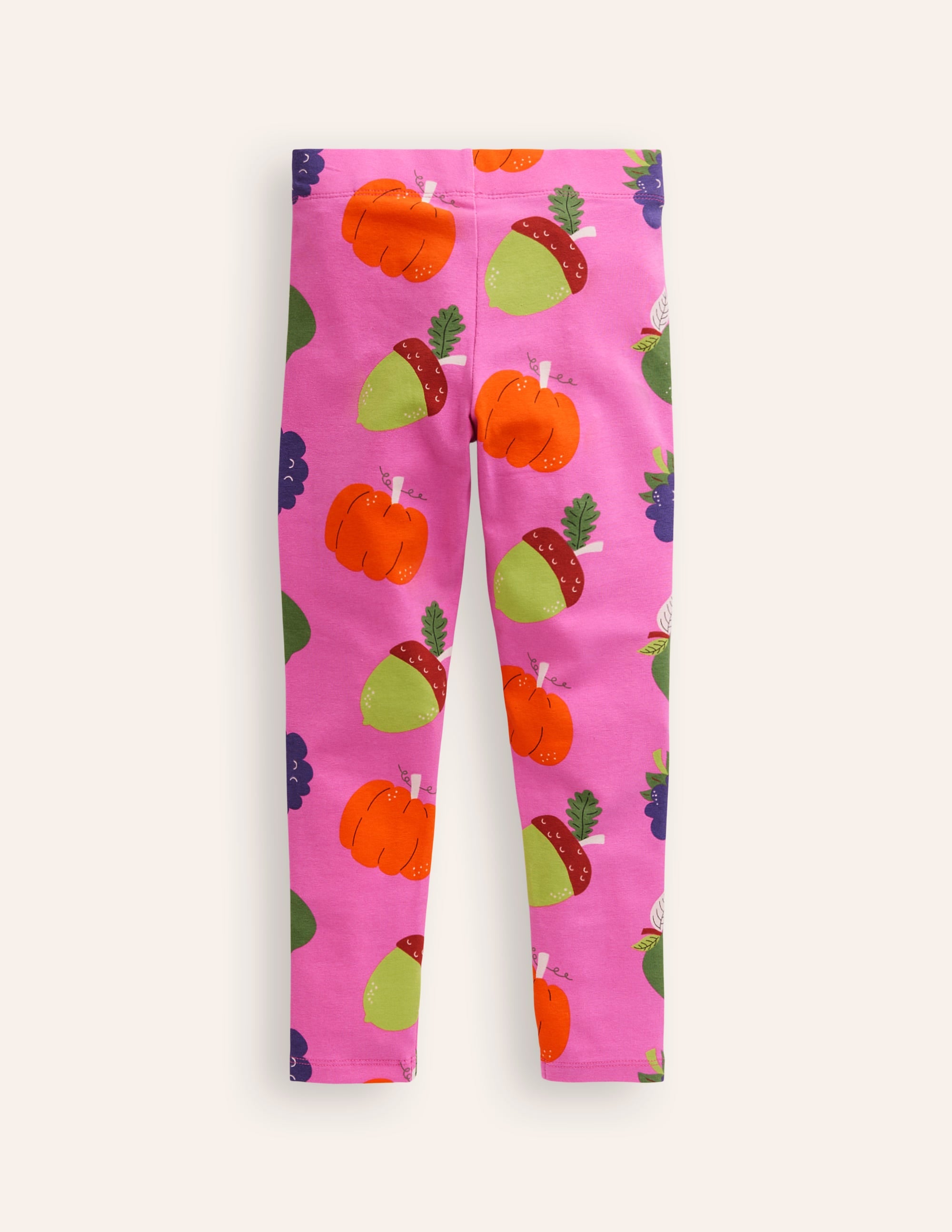 Everyday Fun Leggings-Tickled Pink Autumn Fruits - Image 2
