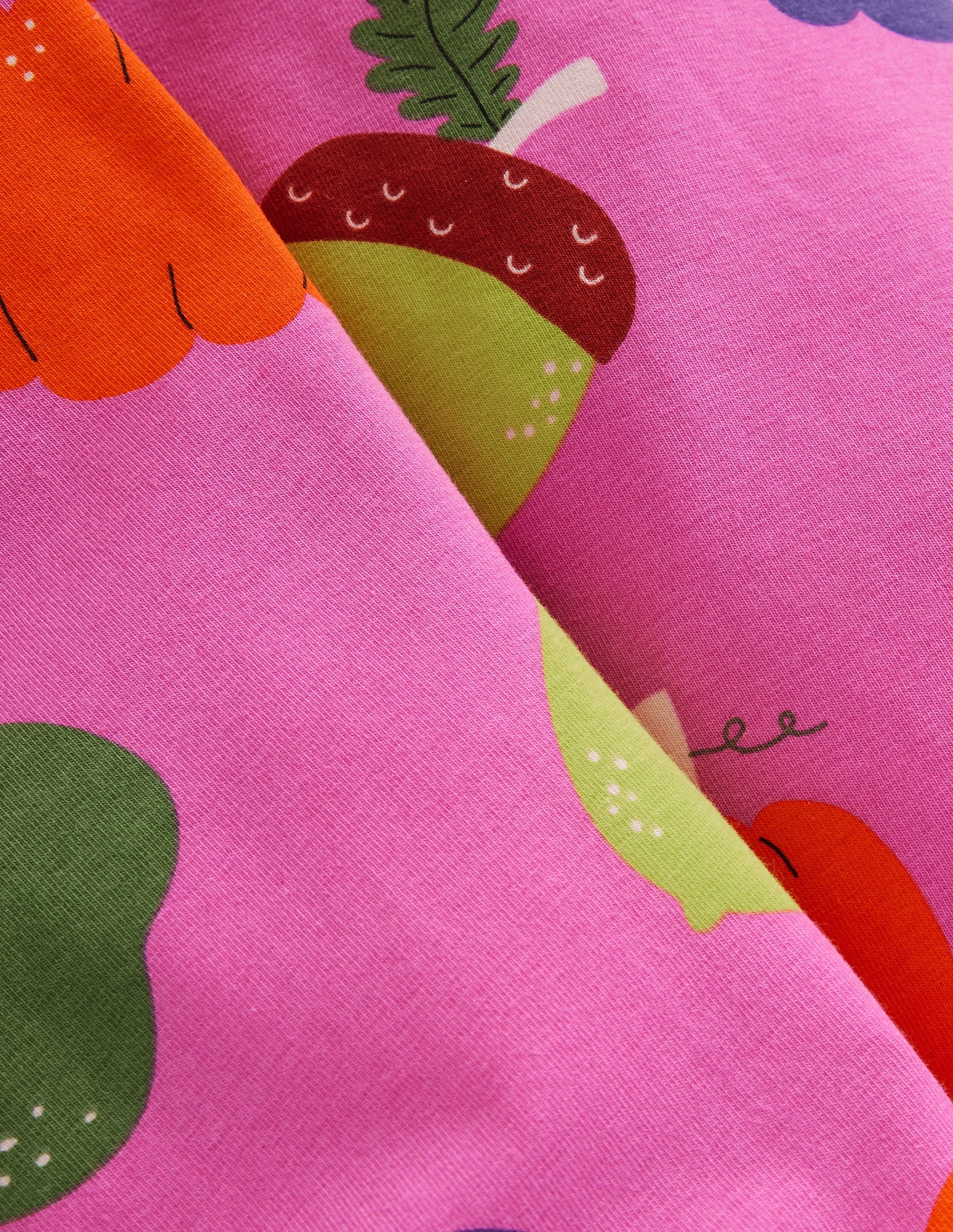 Everyday Fun Leggings-Tickled Pink Autumn Fruits - Image 3