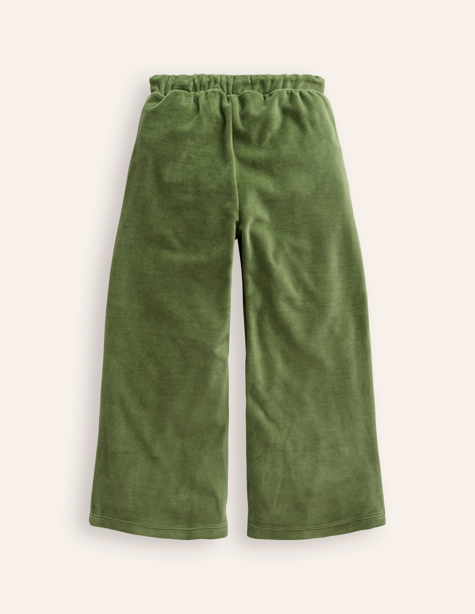 Heart Pocket Velour Sweatpants-Safari Green - Image 2
